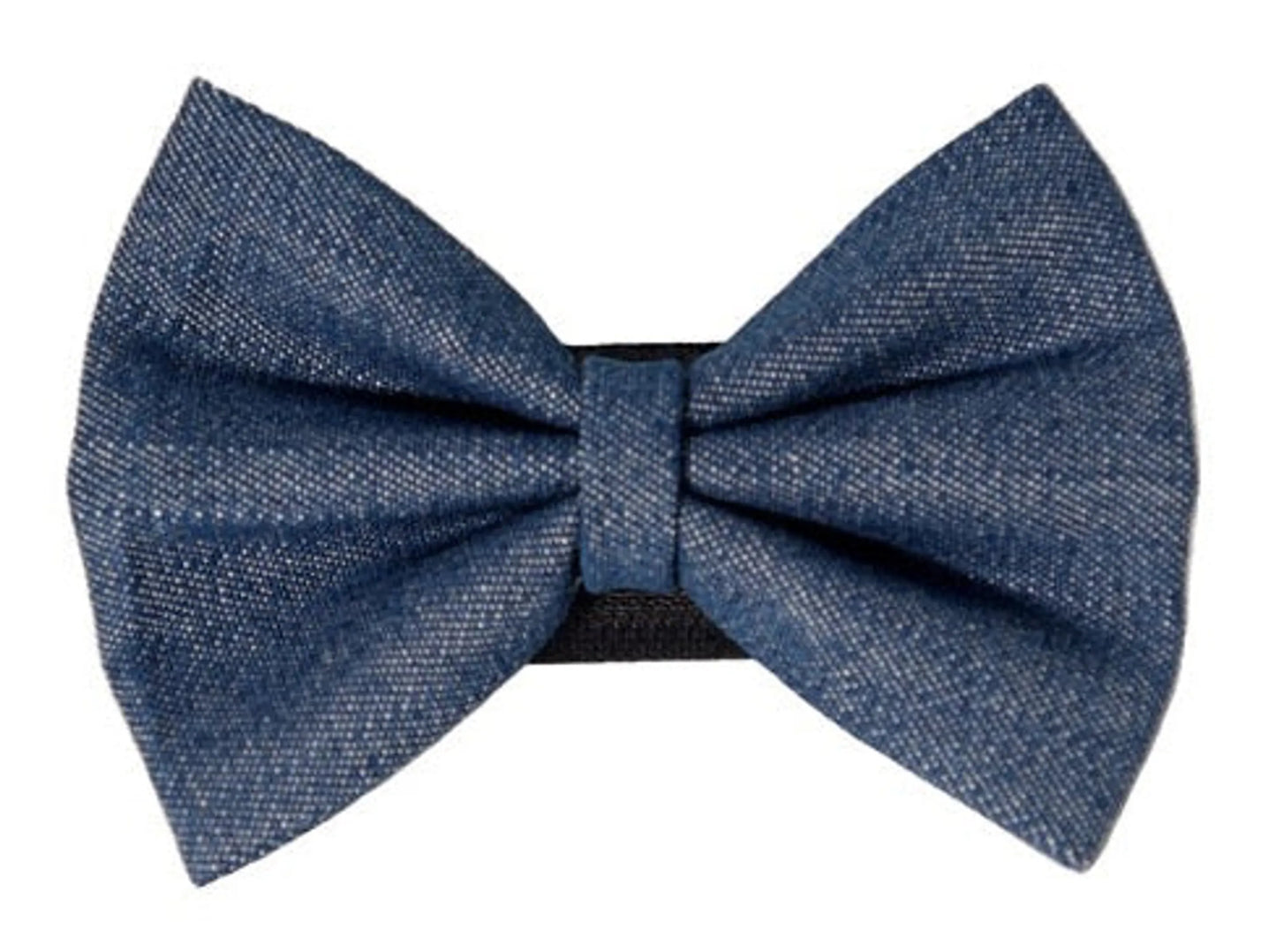 Pets Ribbons Chic Denim Bow 100mm x 40mm