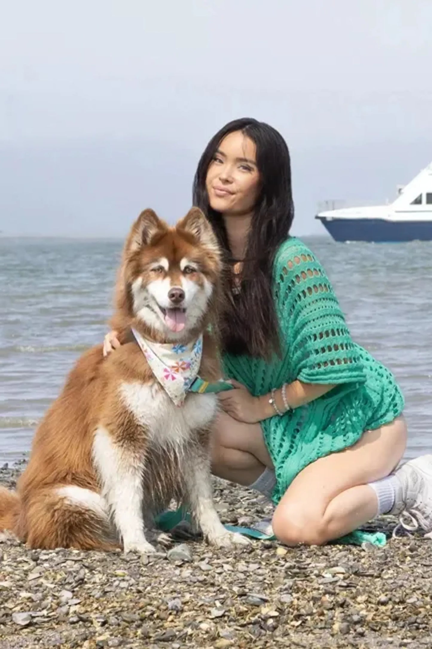 Aria the Fox Sand & Shade Bandana 10-20" Neck