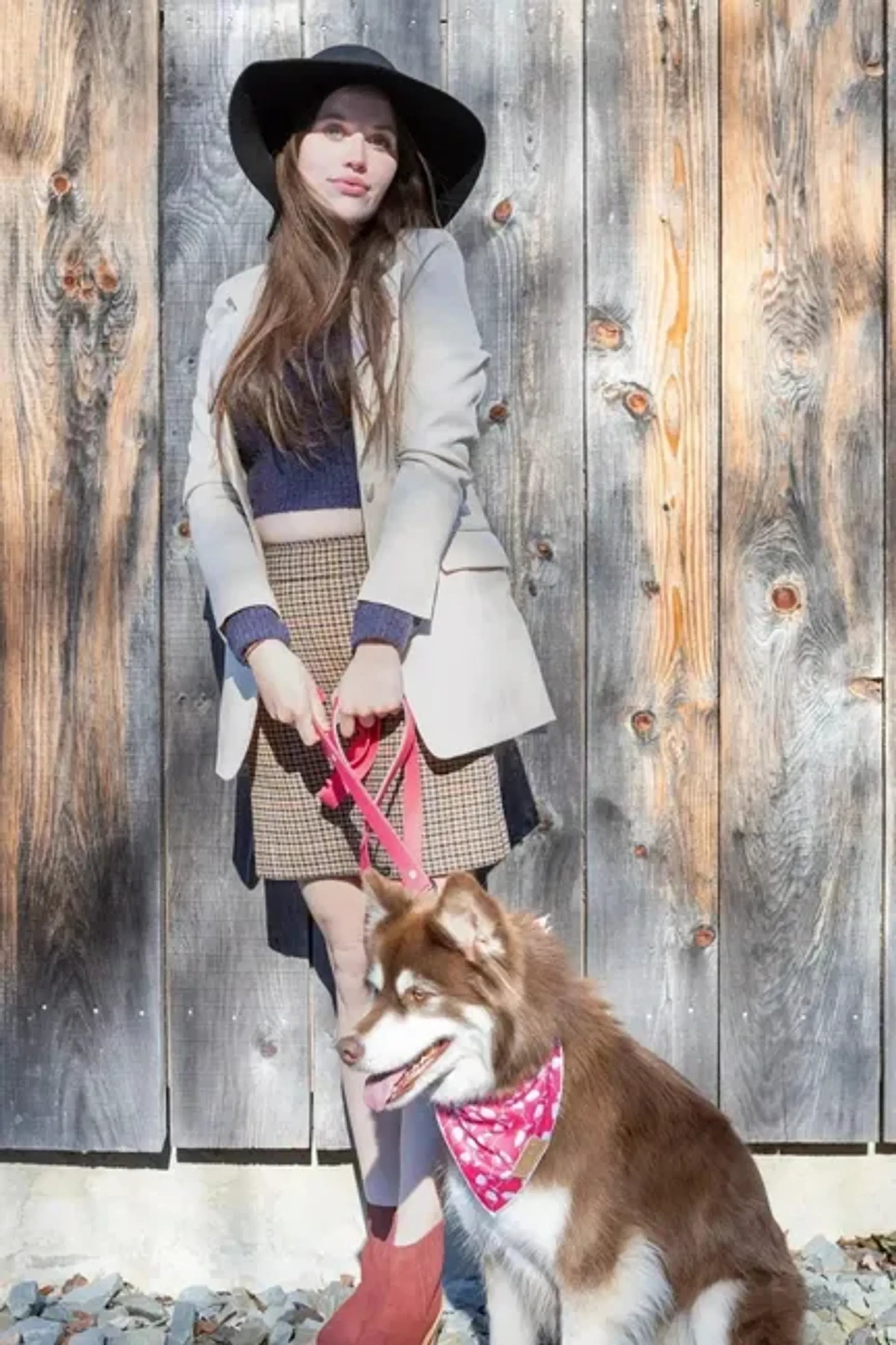 Wine Plaid Dog Bandana - Your Pet Connection