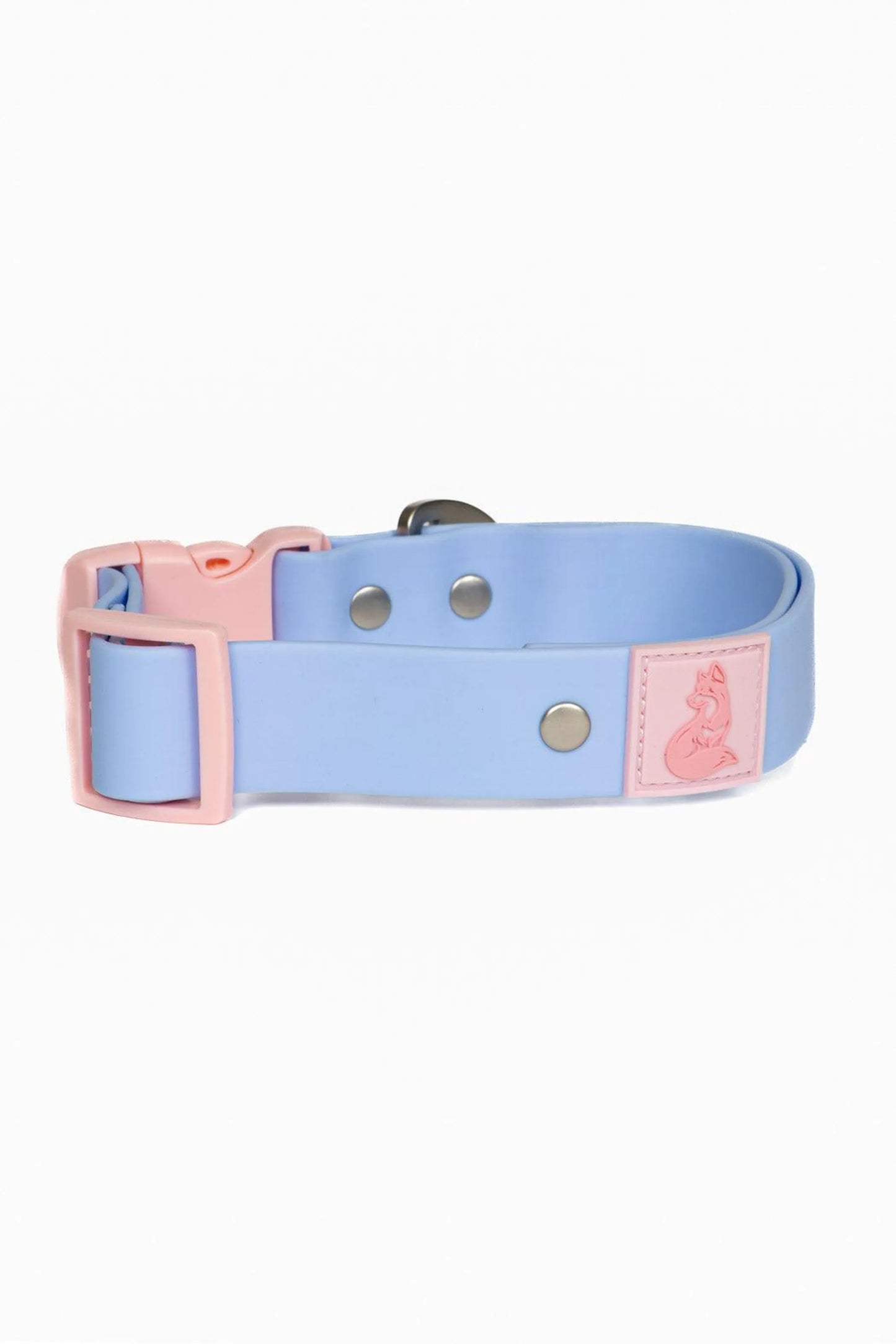 Aria the Fox Blue Sky Orchid Dog Collar