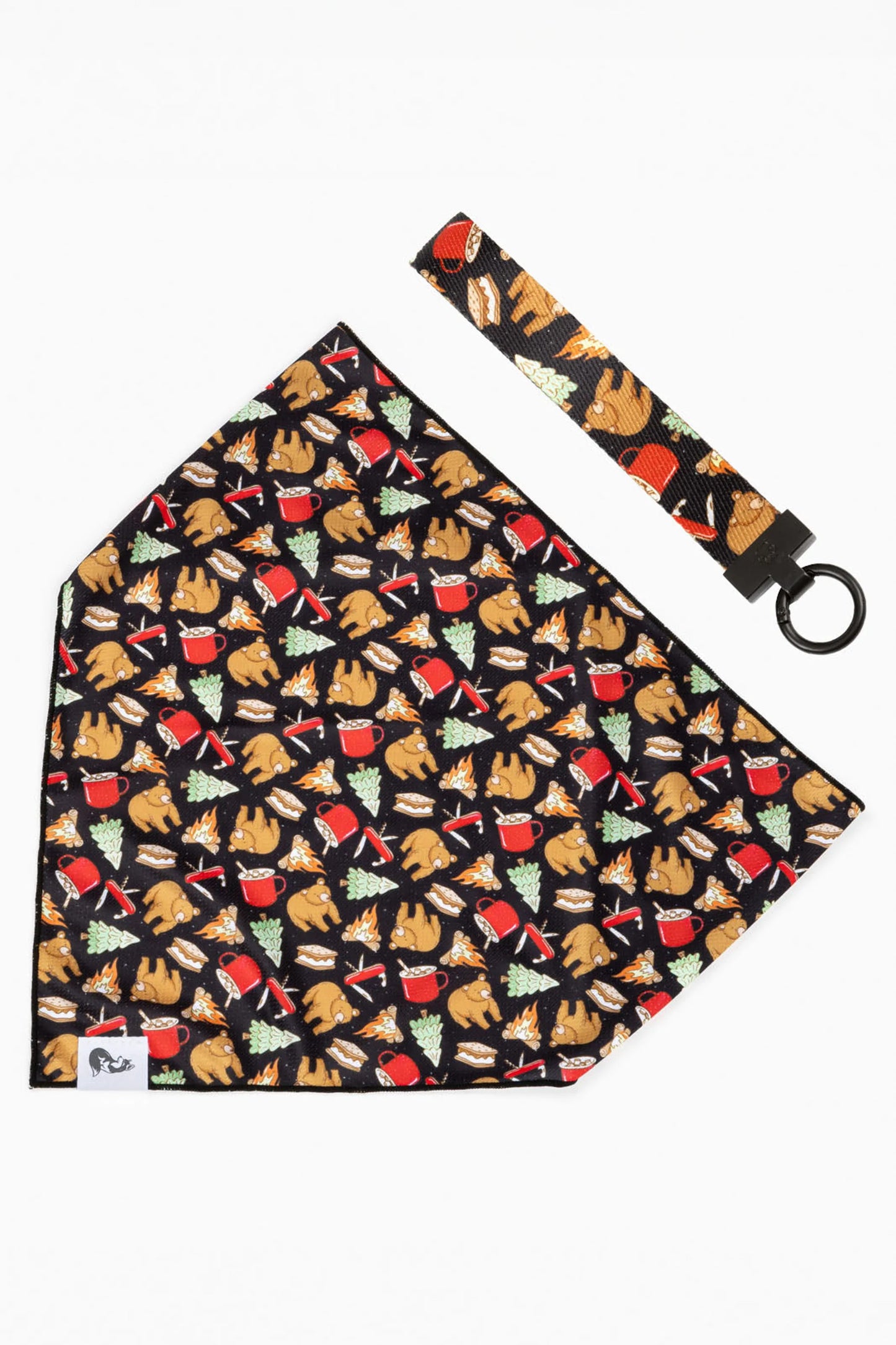 Woodland Tales Dog Bandana & Matching Keychain - Your Pet Connection
