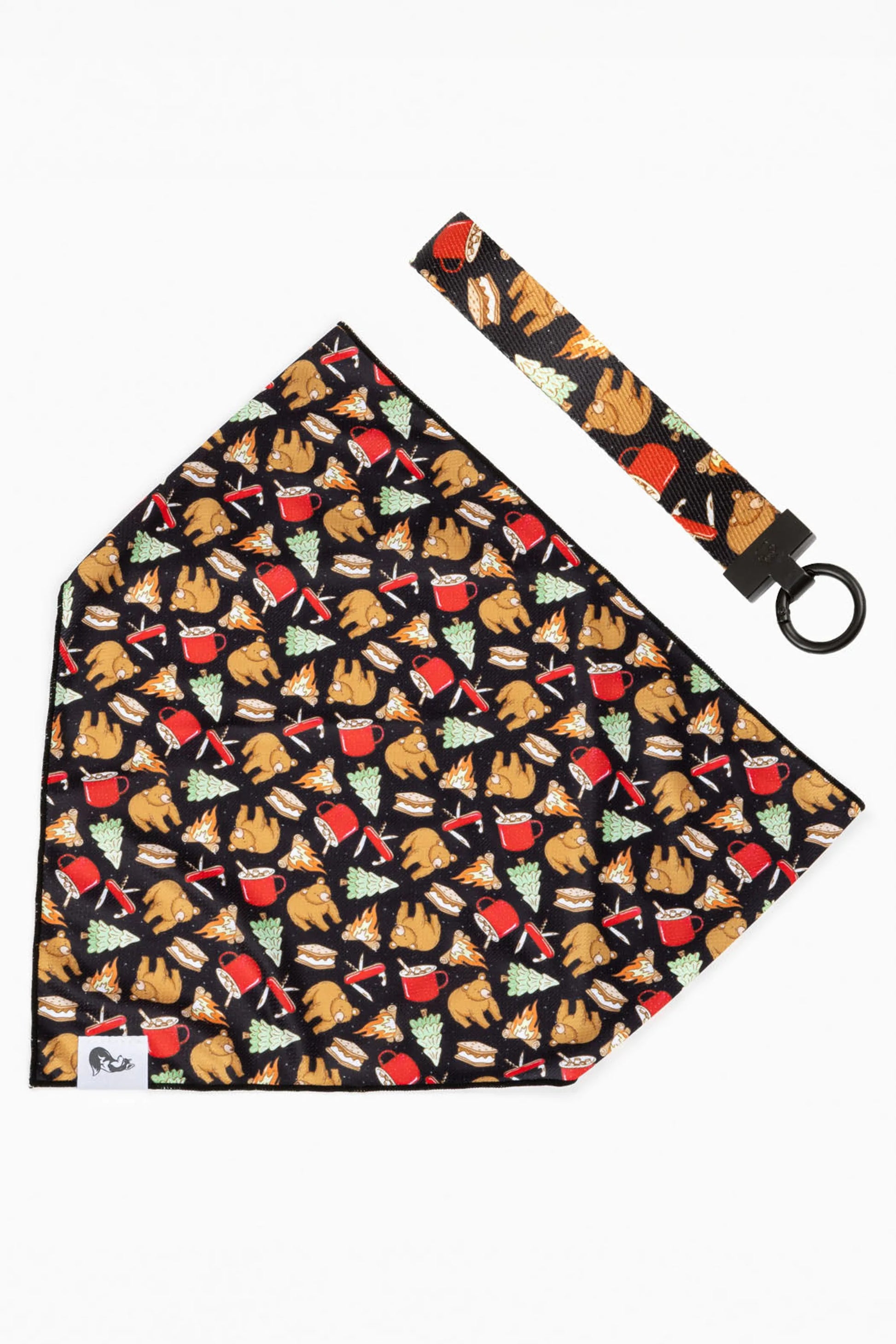 Woodland Tales Dog Bandana & Matching Keychain - Your Pet Connection