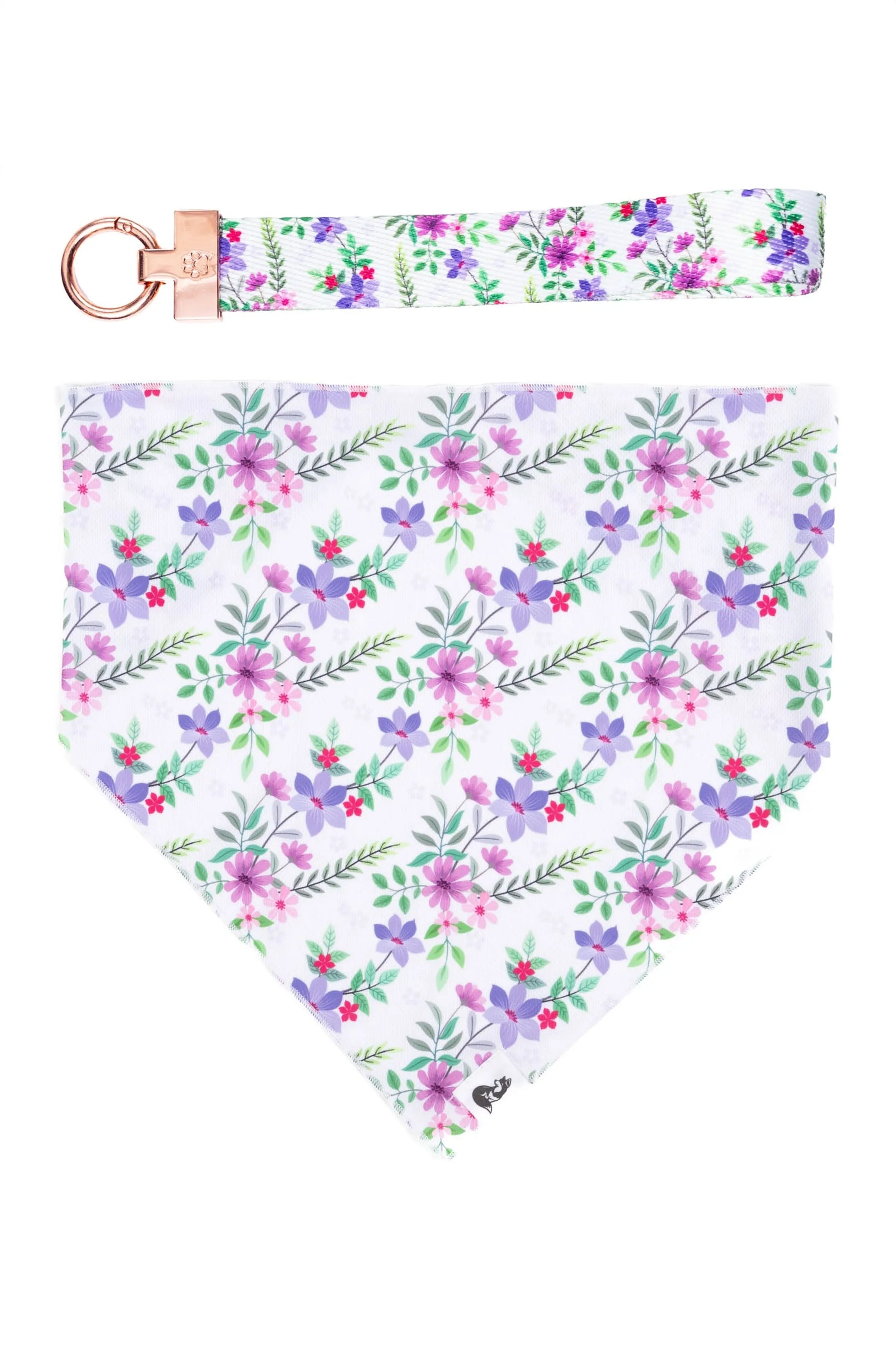 Wildflower Meadow Dog Bandana & Matching Keychain - Your Pet Connection