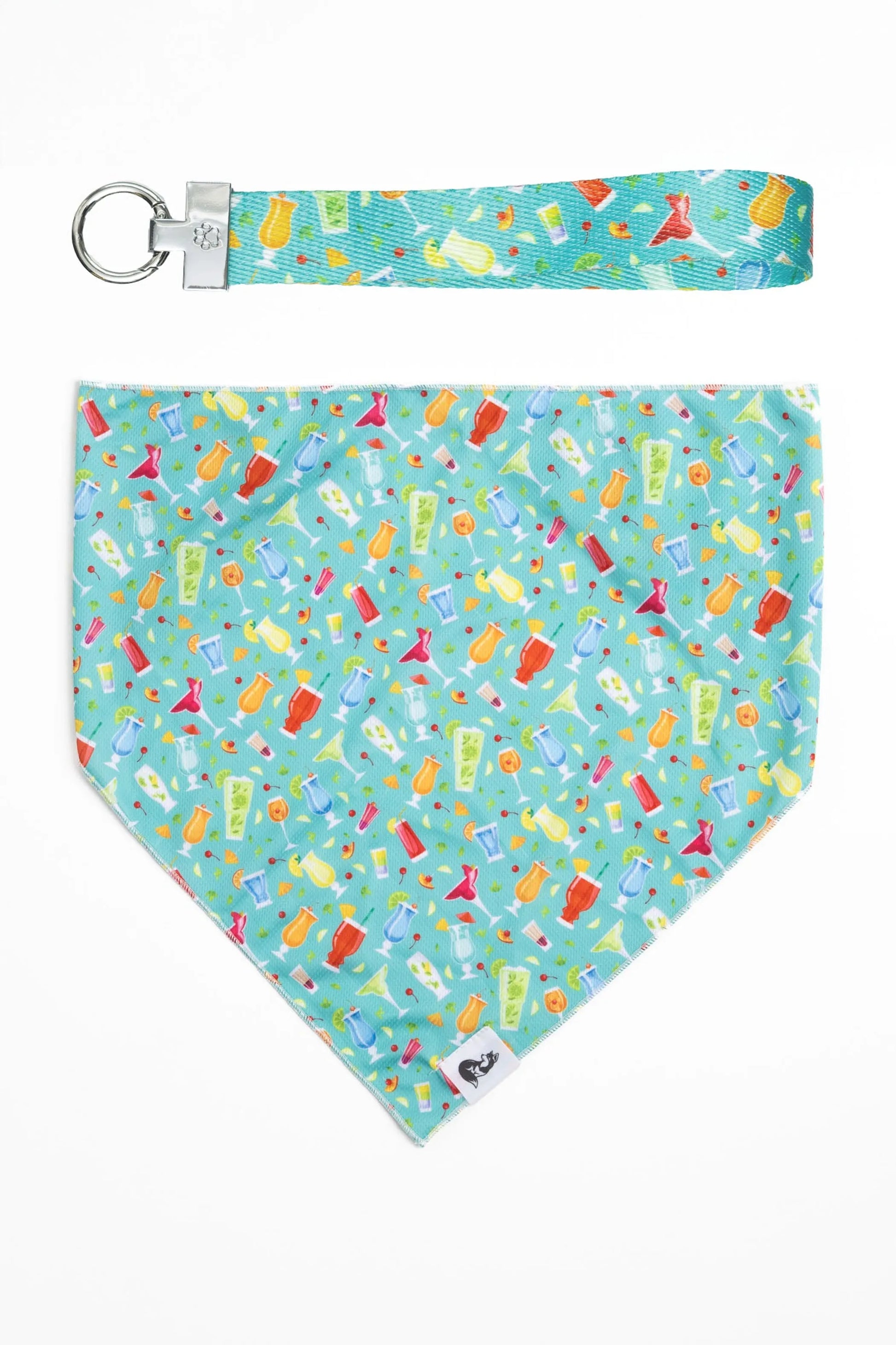 Seaside Sips Dog Bandana & Matching Keychain - Your Pet Connection