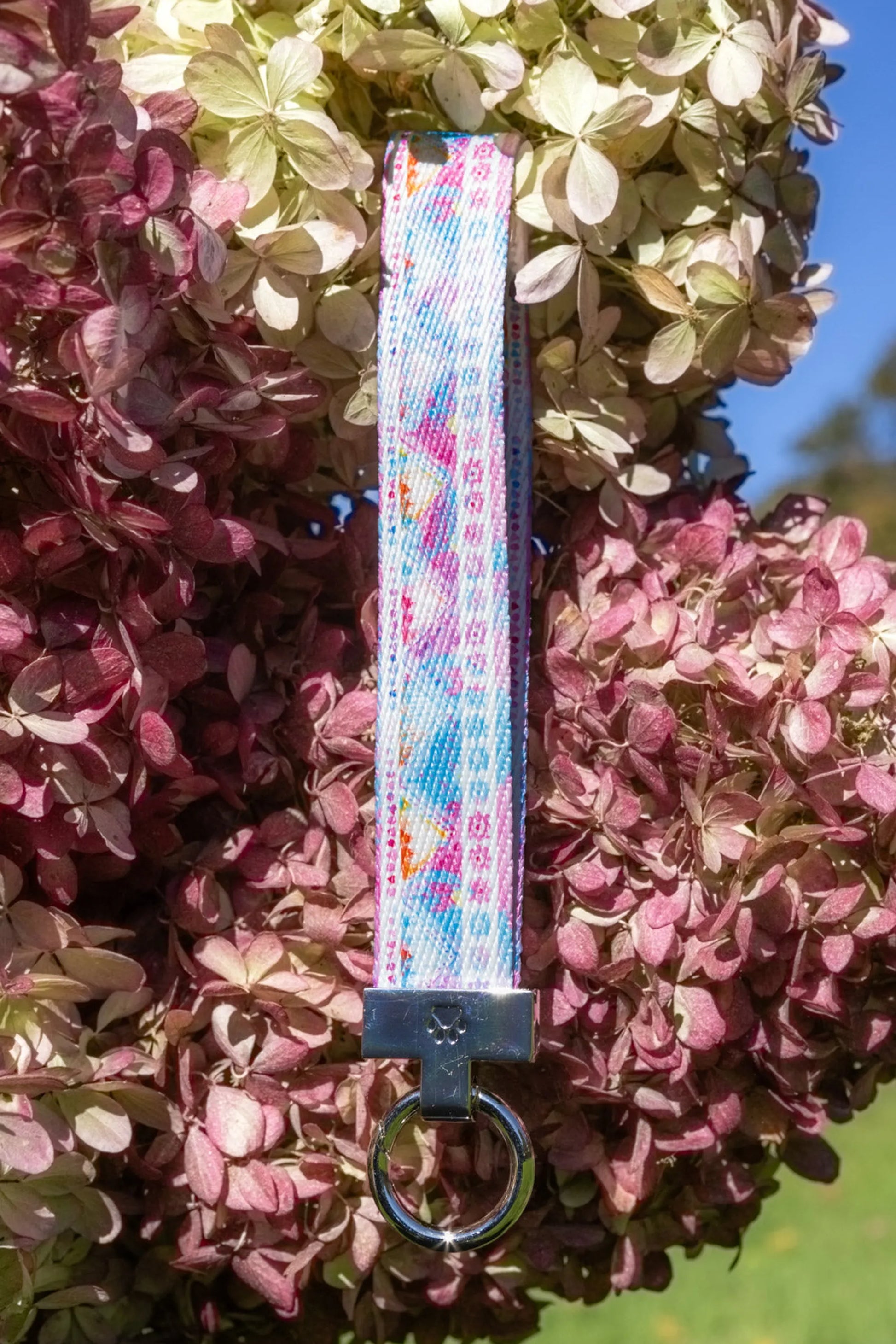 Pink and Blue Tribal Dog Bandana & Matching Keychain - Your Pet Connection