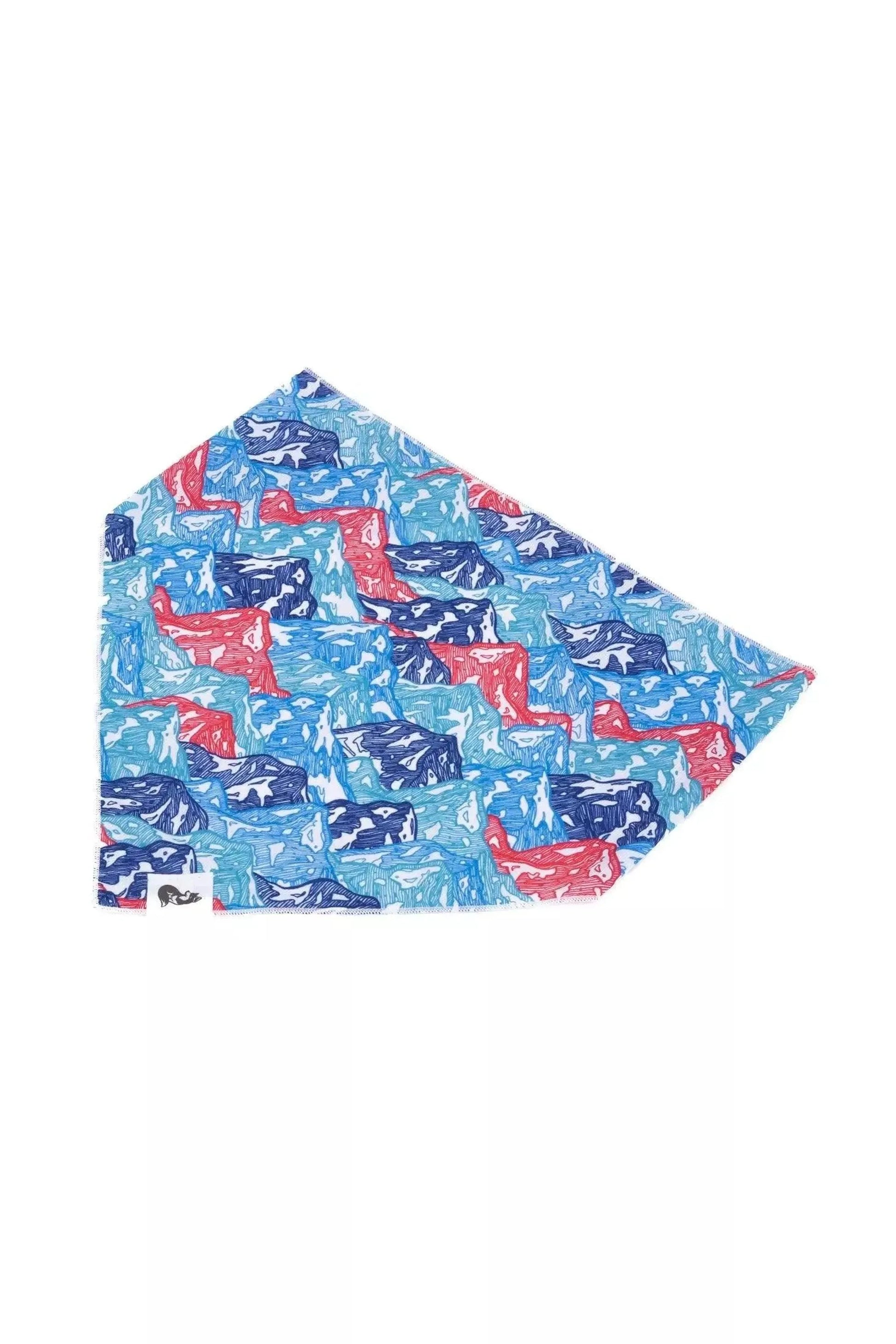 Painted Peaks Dog Bandana & Matching Keychain - Your Pet Connection