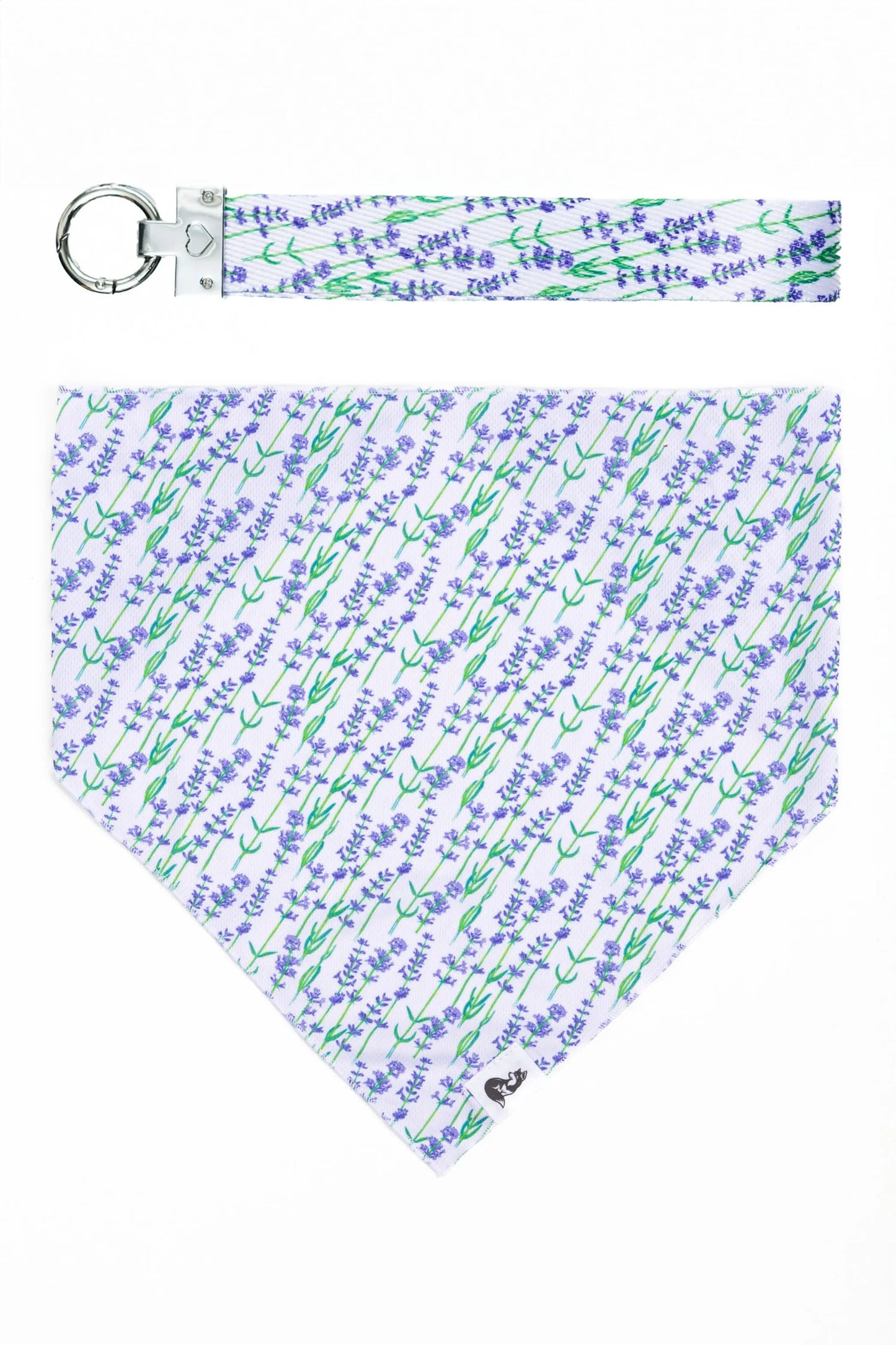 Aria the Fox Lavender Dog Bandana Set