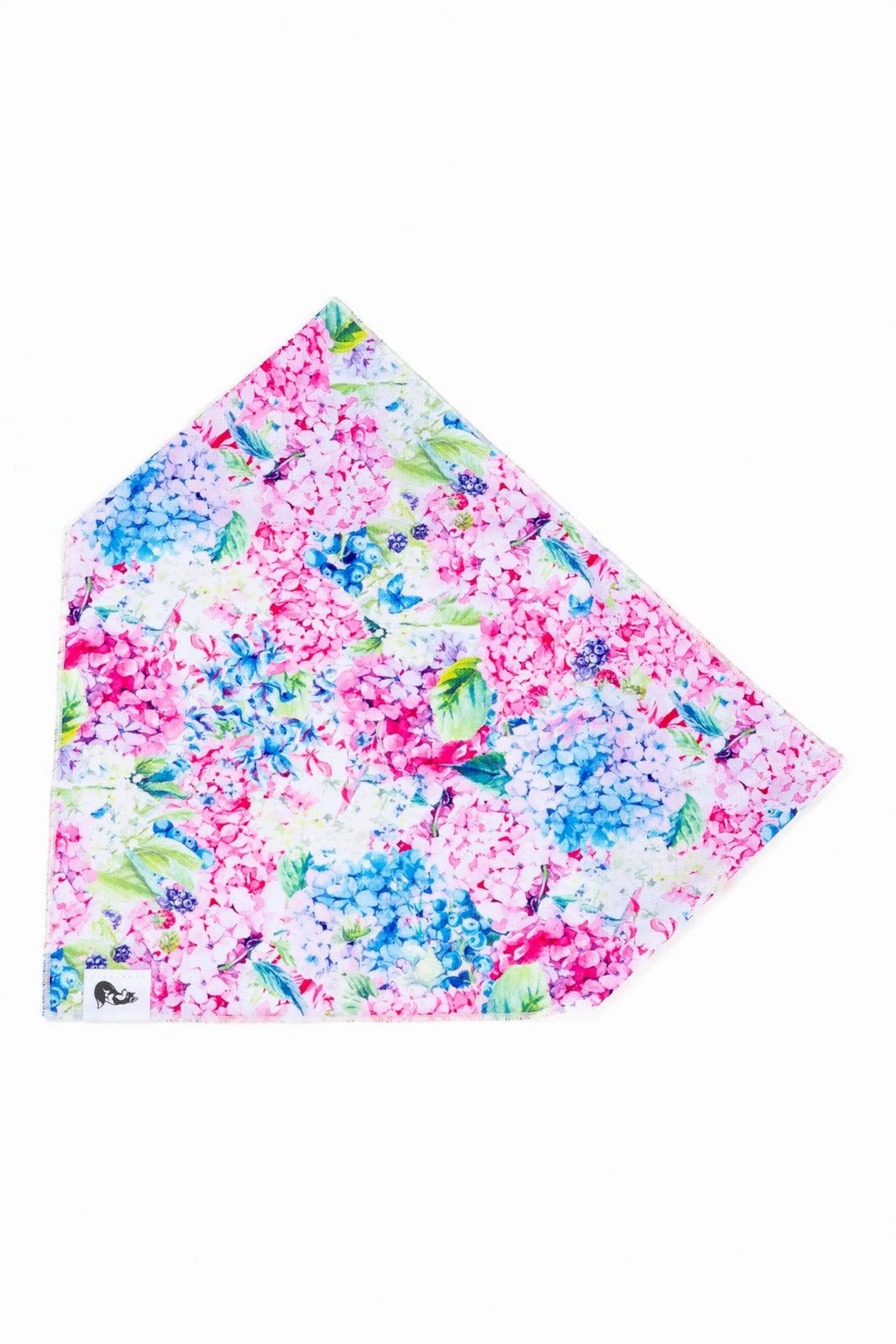 Hydrangea Haven Dog Bandana & Matching Keychain - Your Pet Connection