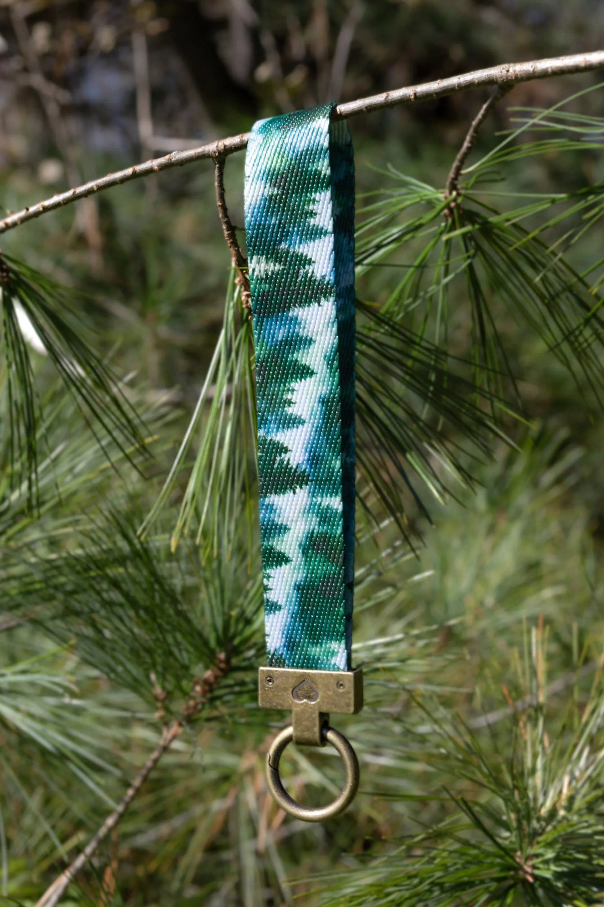 Evergreen Explorer Dog Bandana & Matching Keychain - Your Pet Connection