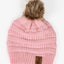 Dianthus Pink Ribbed Beanie with Pom - Your Pet Connection