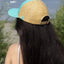 Island Vibes Baseball Cap with Raffia - Your Pet Connection