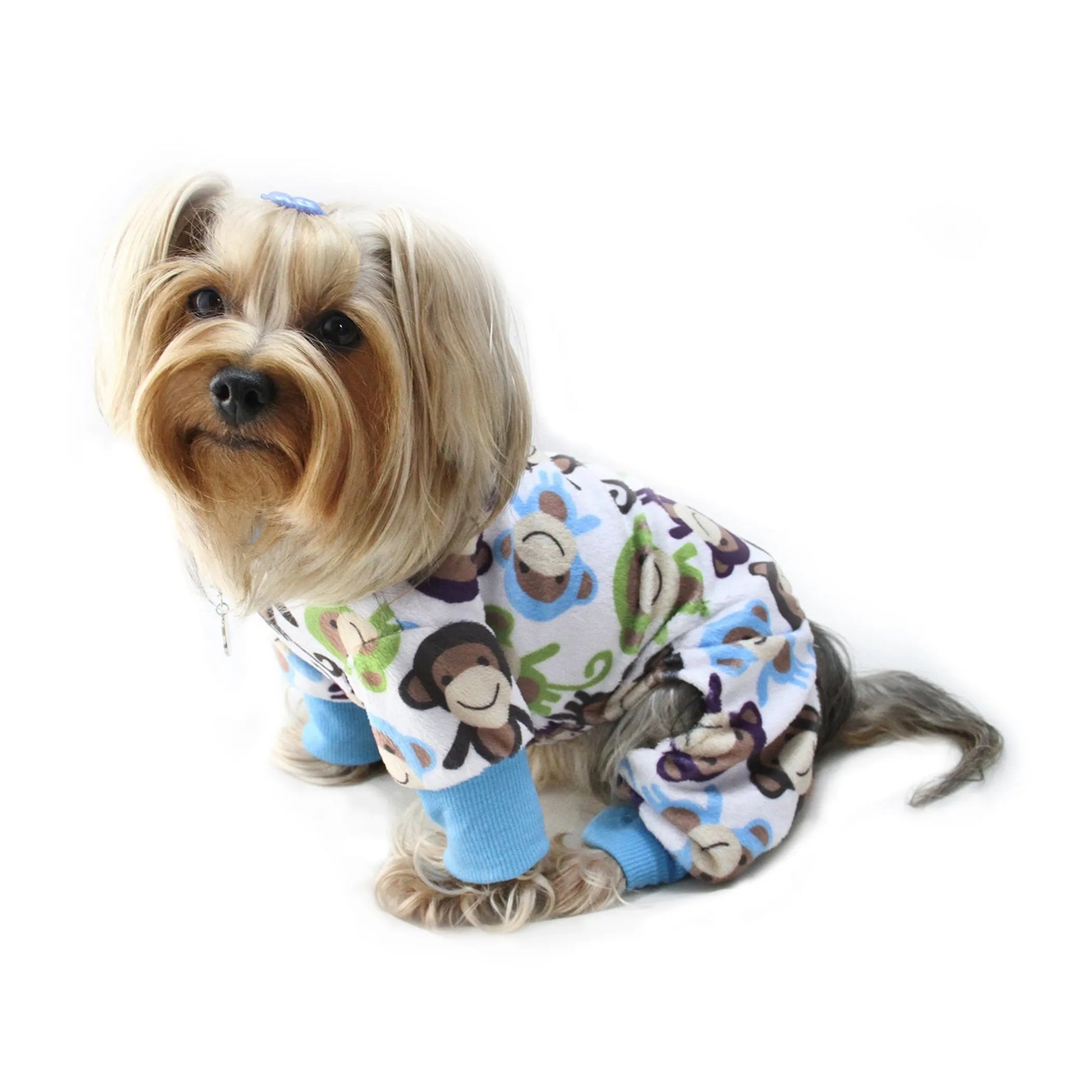 Ultra Soft Plush Minky Monkey Pajamas - Your Pet Connection