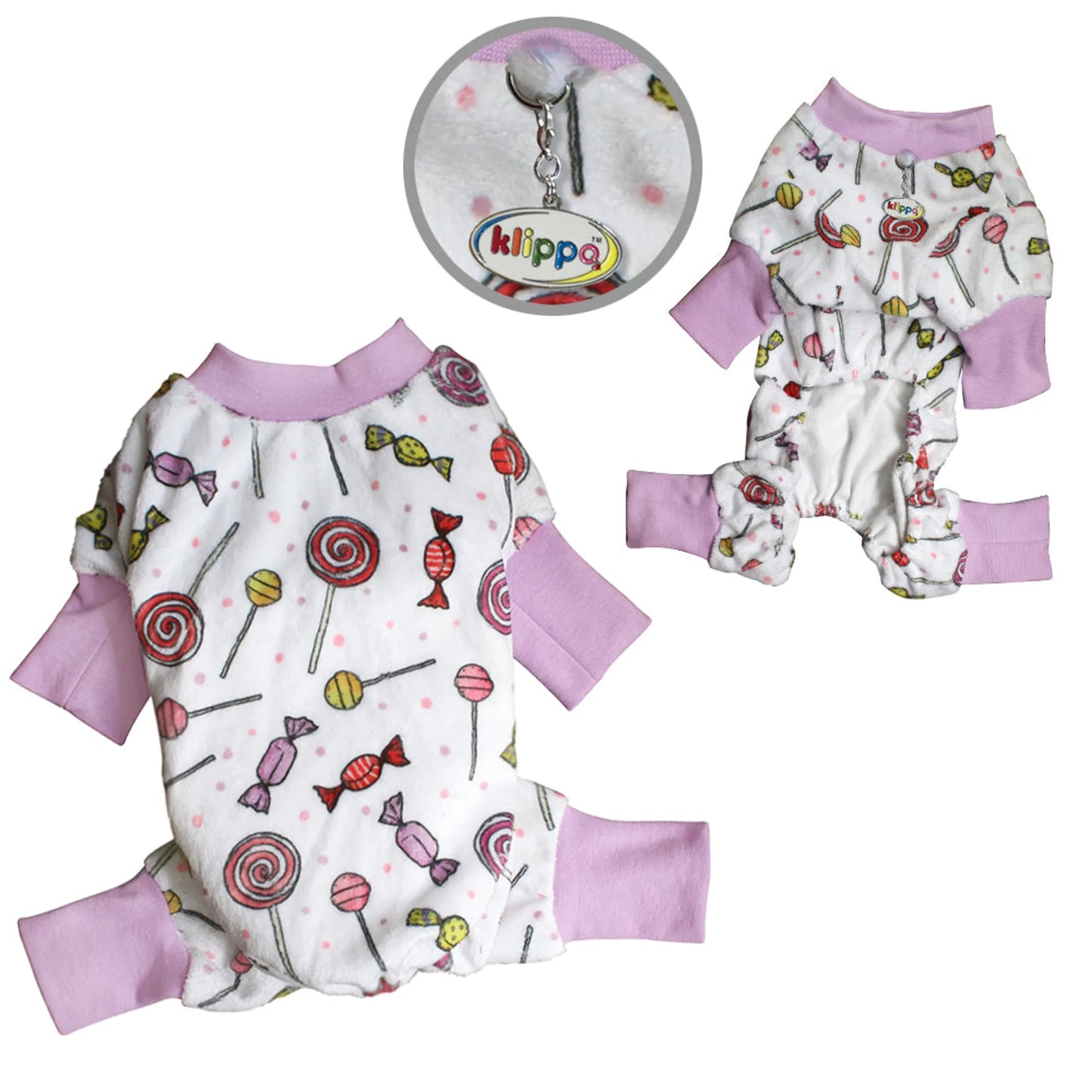 Ultra Soft Plush Minky Sweet Candies Pajamas - Your Pet Connection