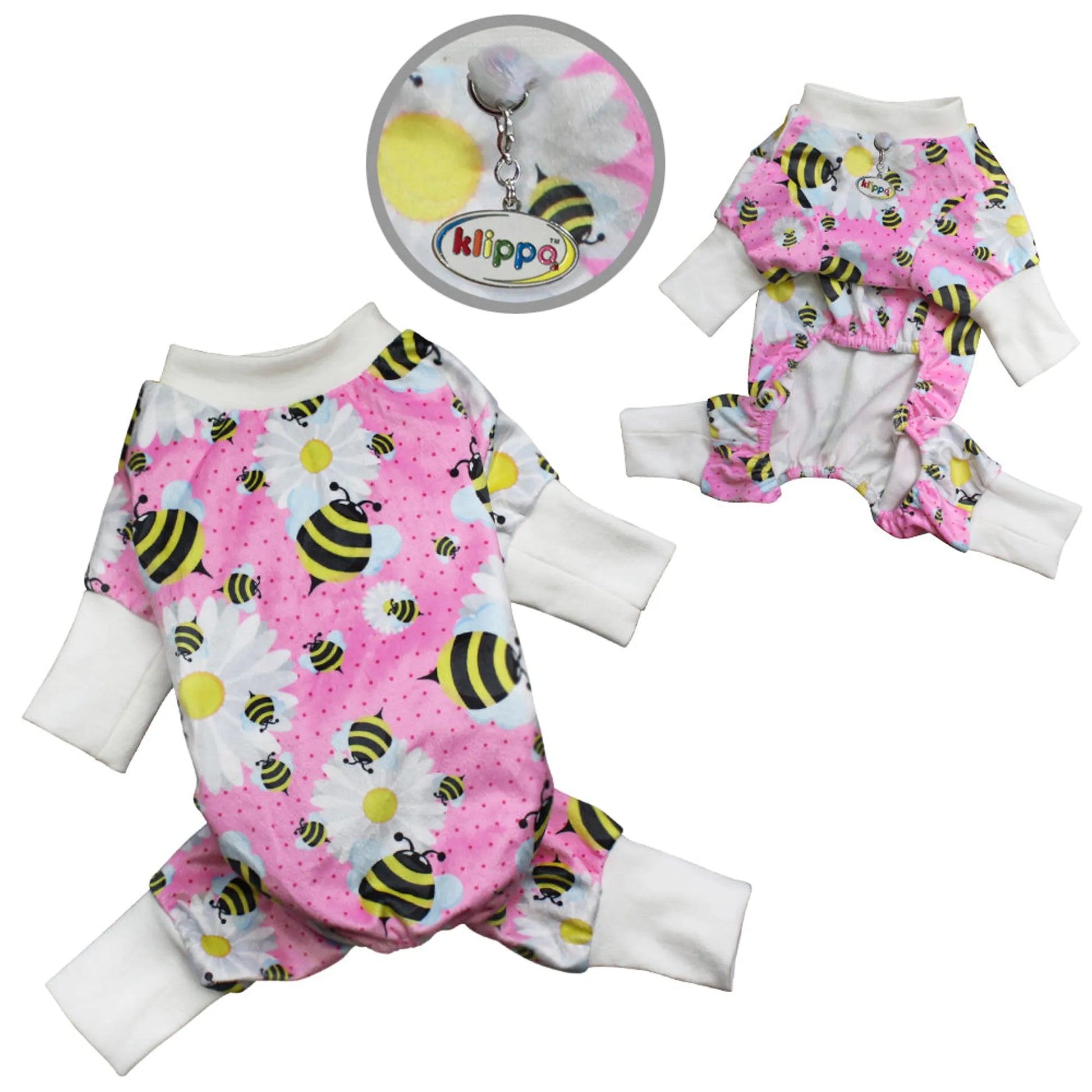 Ultra Soft Plush Minky Bumblebee & Flower Pajamas - Your Pet Connection