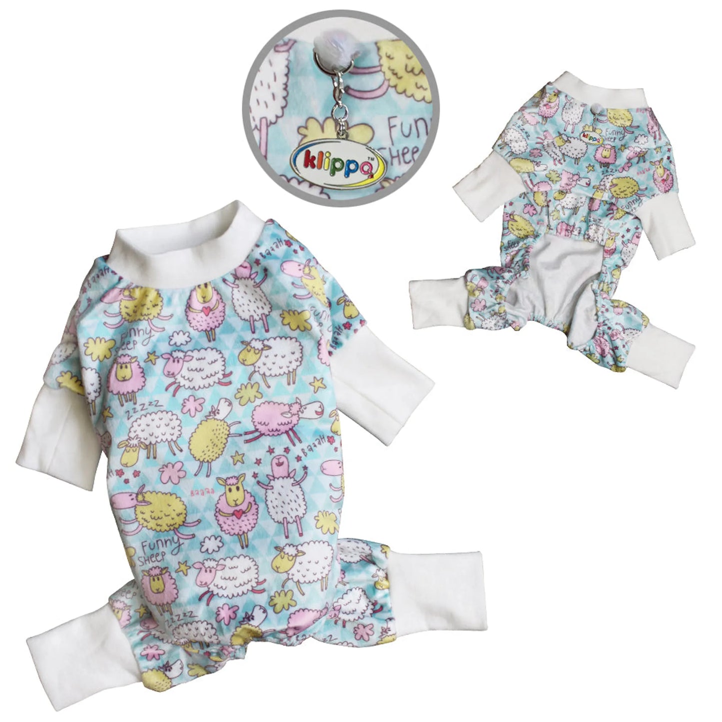 Ultra Soft Plush Minky Funny Sheep Pajamas - Your Pet Connection