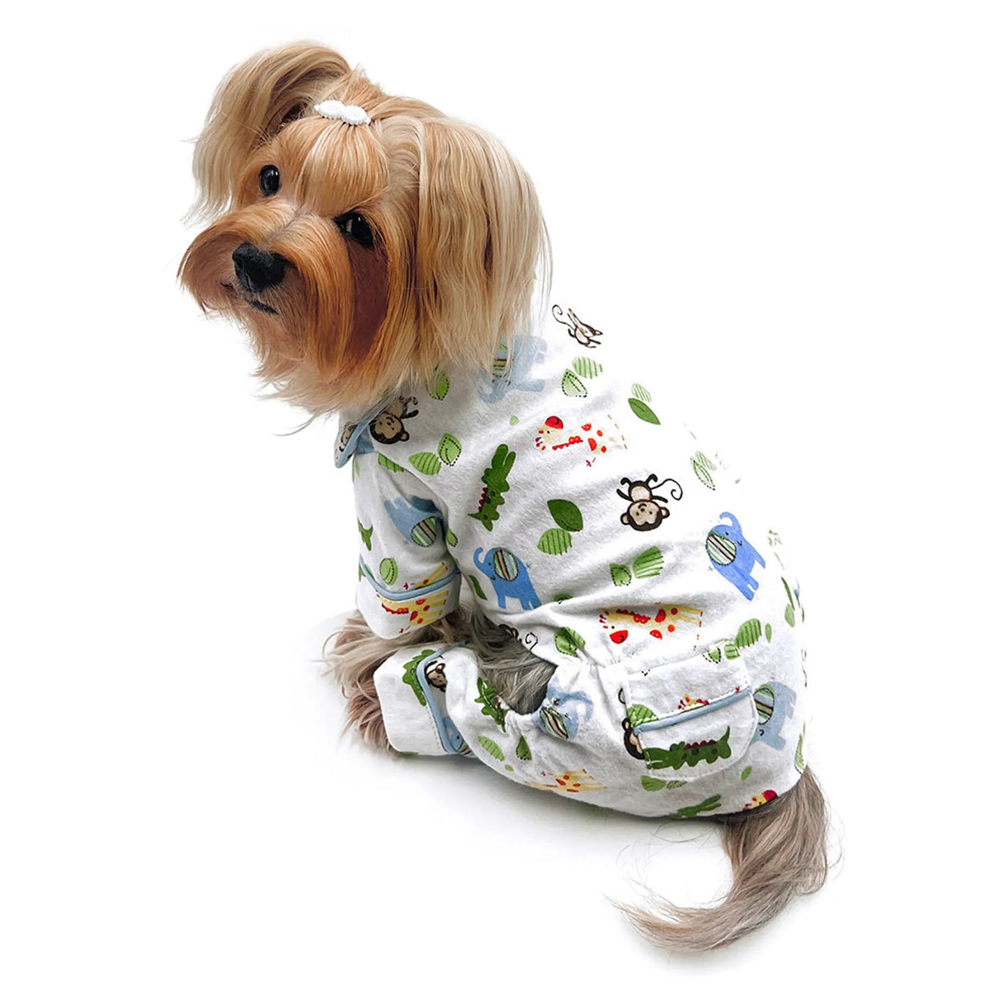 Zoo Animals Flannel Pajamas with 2 Pockets - Your Pet Connection