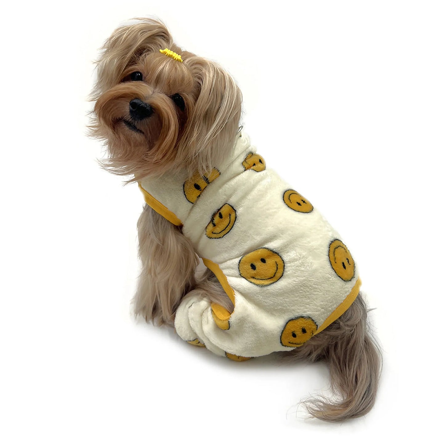 Ultra Plush Happy Face Front Sleeveless Pajamas - Your Pet Connection