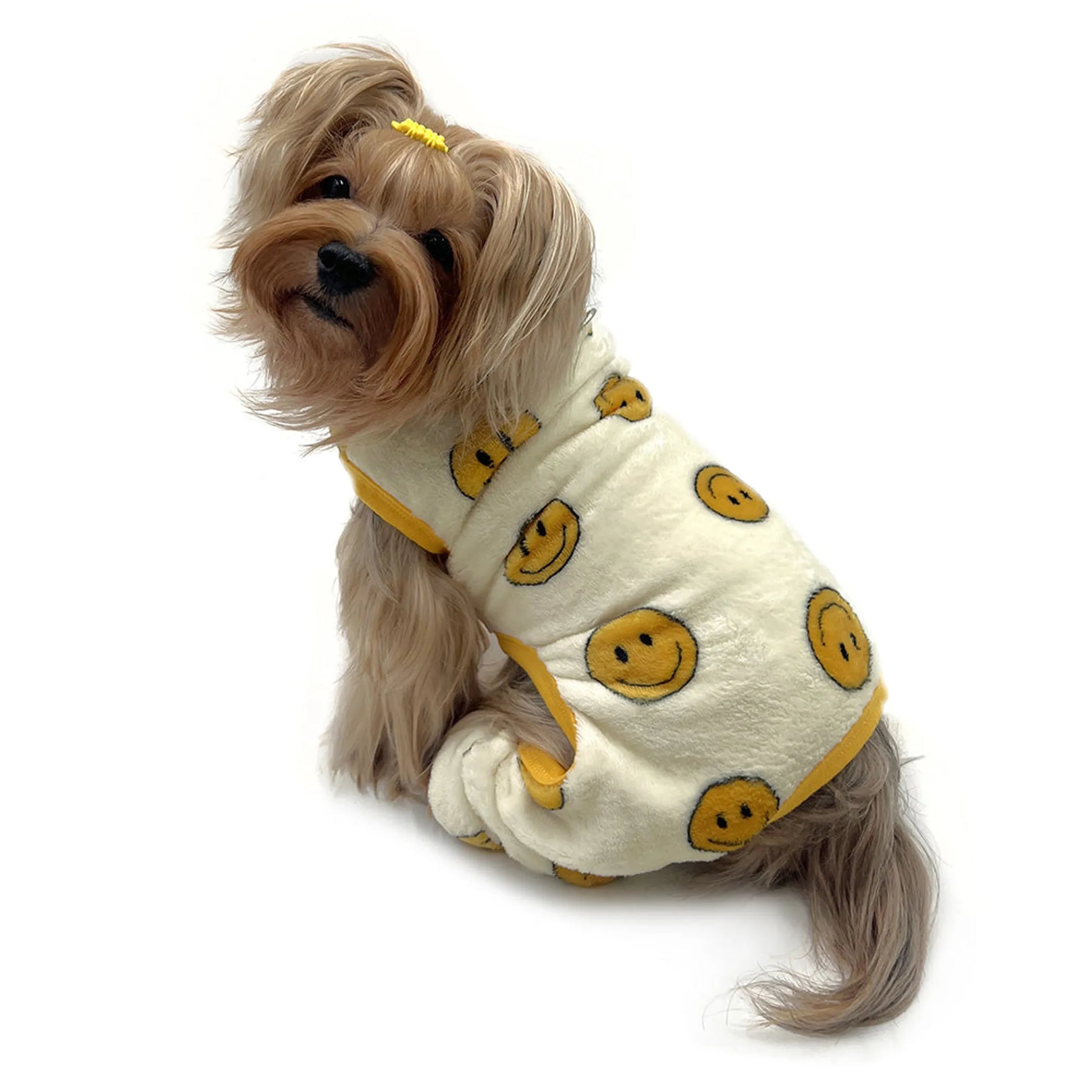 Ultra Plush Happy Face Front Sleeveless Pajamas - Your Pet Connection