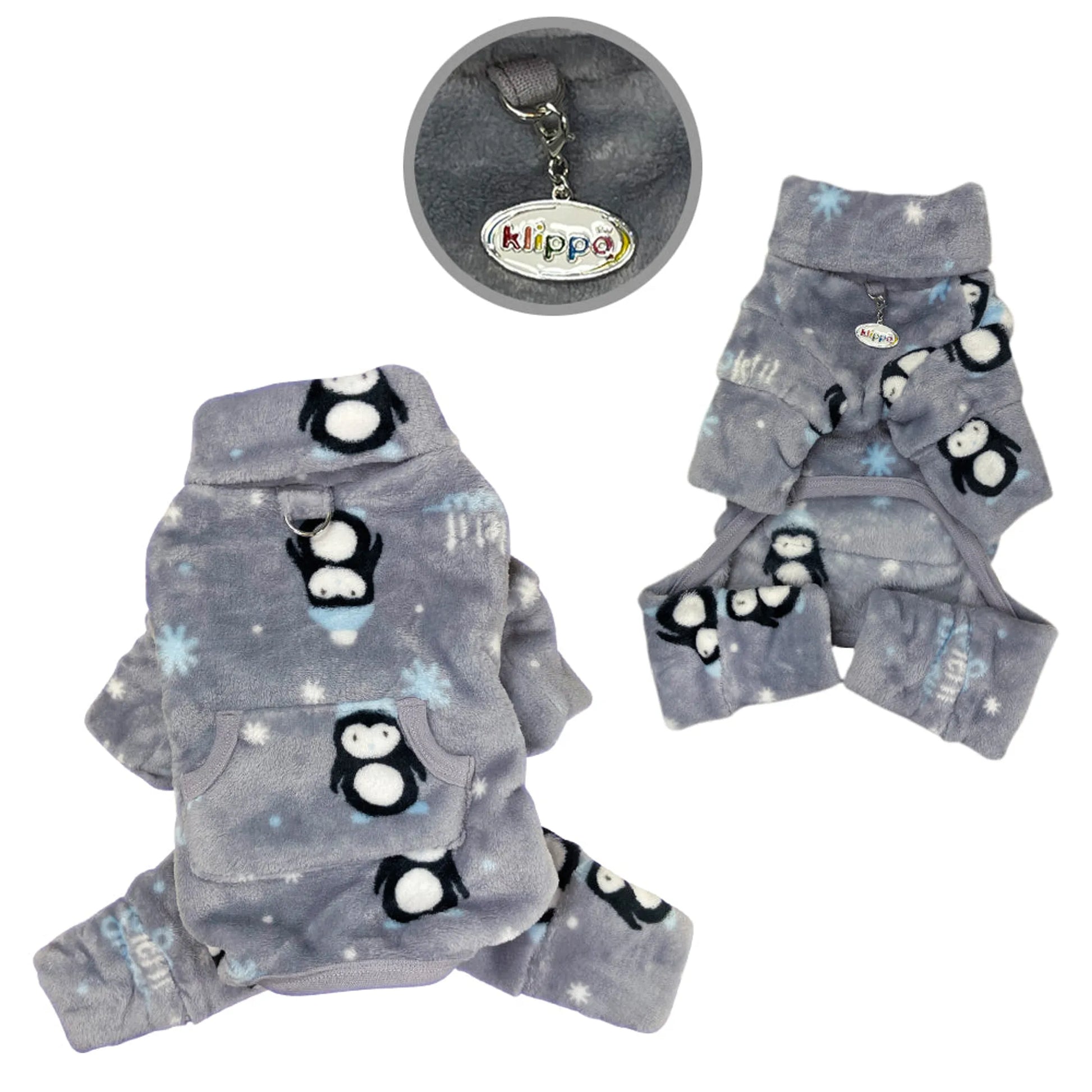 Ultra Thick Plush Penguins Turtleneck Pajamas - Your Pet Connection