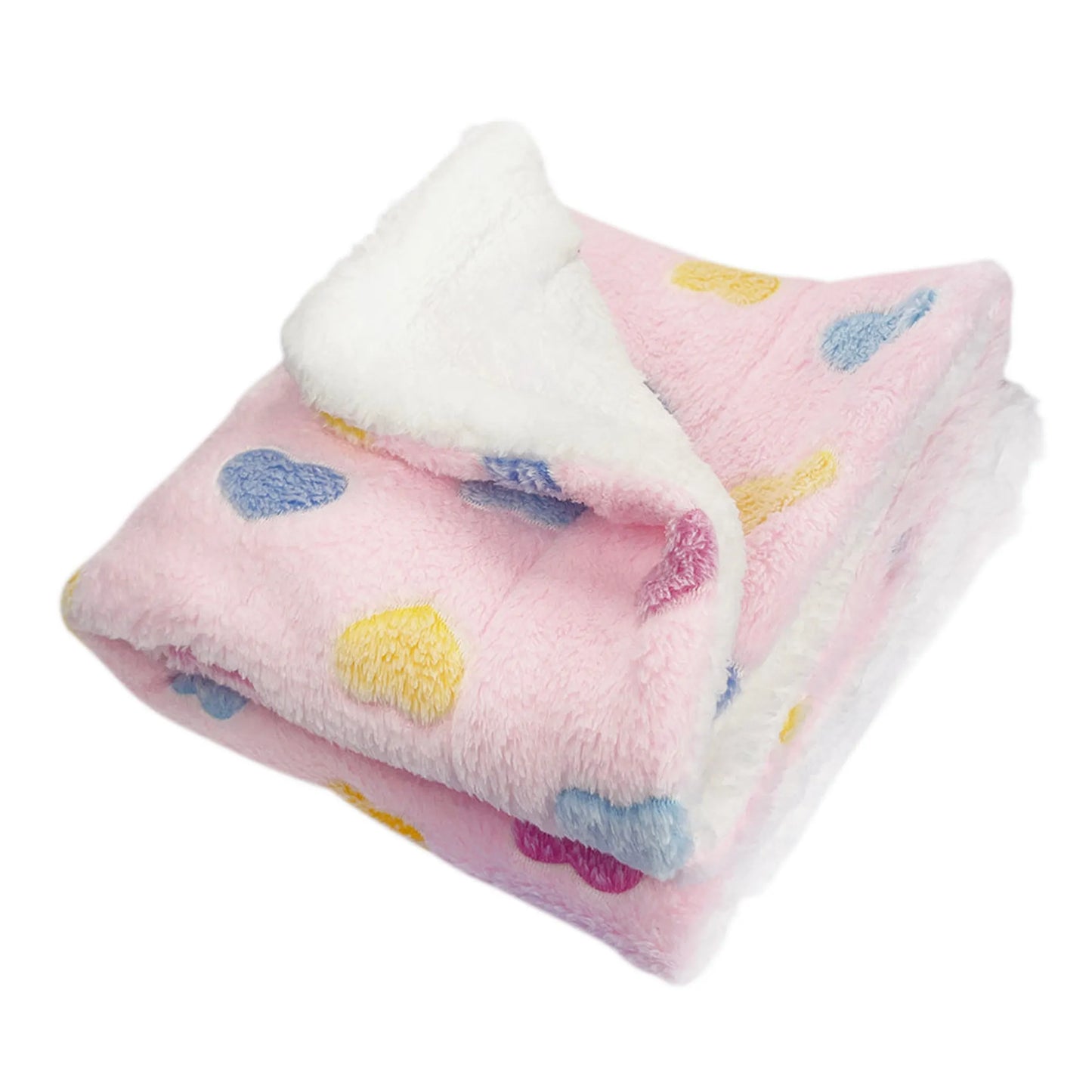 Ultra Plush Colorful Hearts Blanket - Your Pet Connection