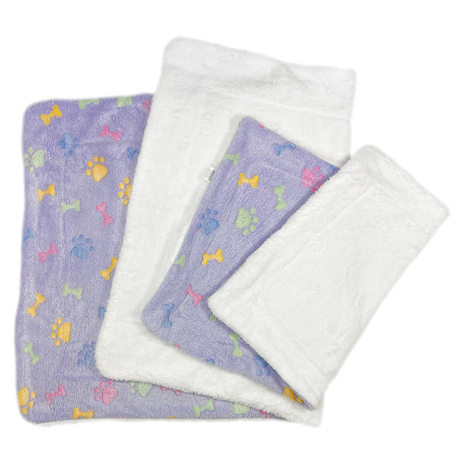 Ultra Plush Colorful Bones/Paws Blanket - Your Pet Connection