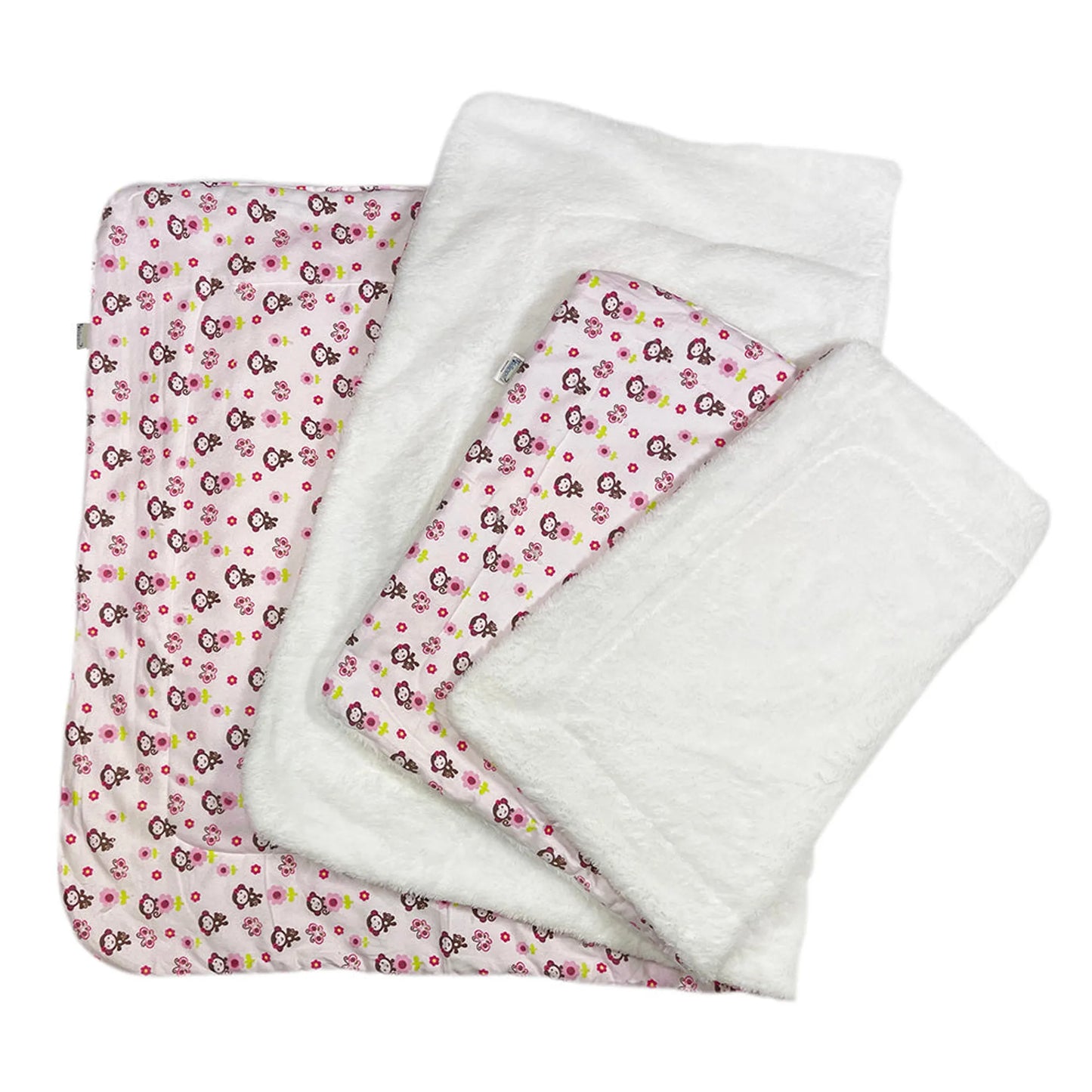 Girly Monkey Flannel/Plush Blanket - Your Pet Connection