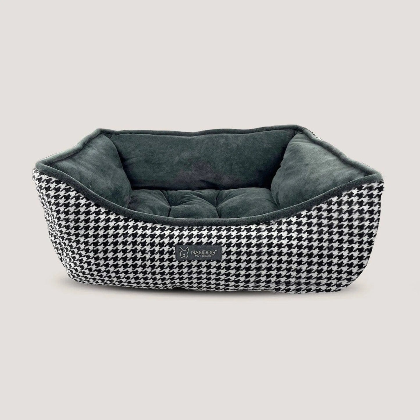 NANDOG Houndstooth Micro Plush Reversible Pet Bed - Your Pet Connection