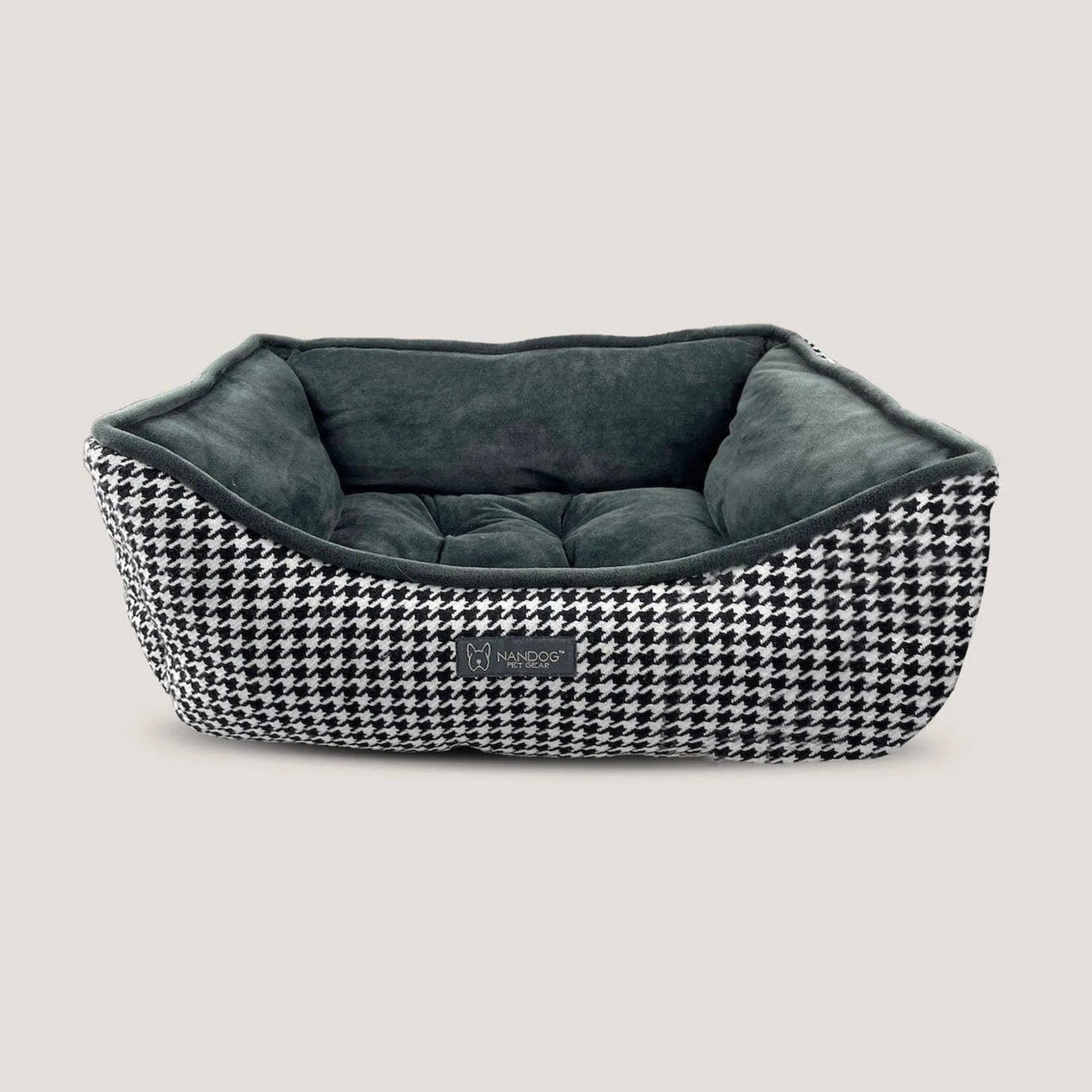 NANDOG Houndstooth Micro Plush Reversible Pet Bed - Your Pet Connection