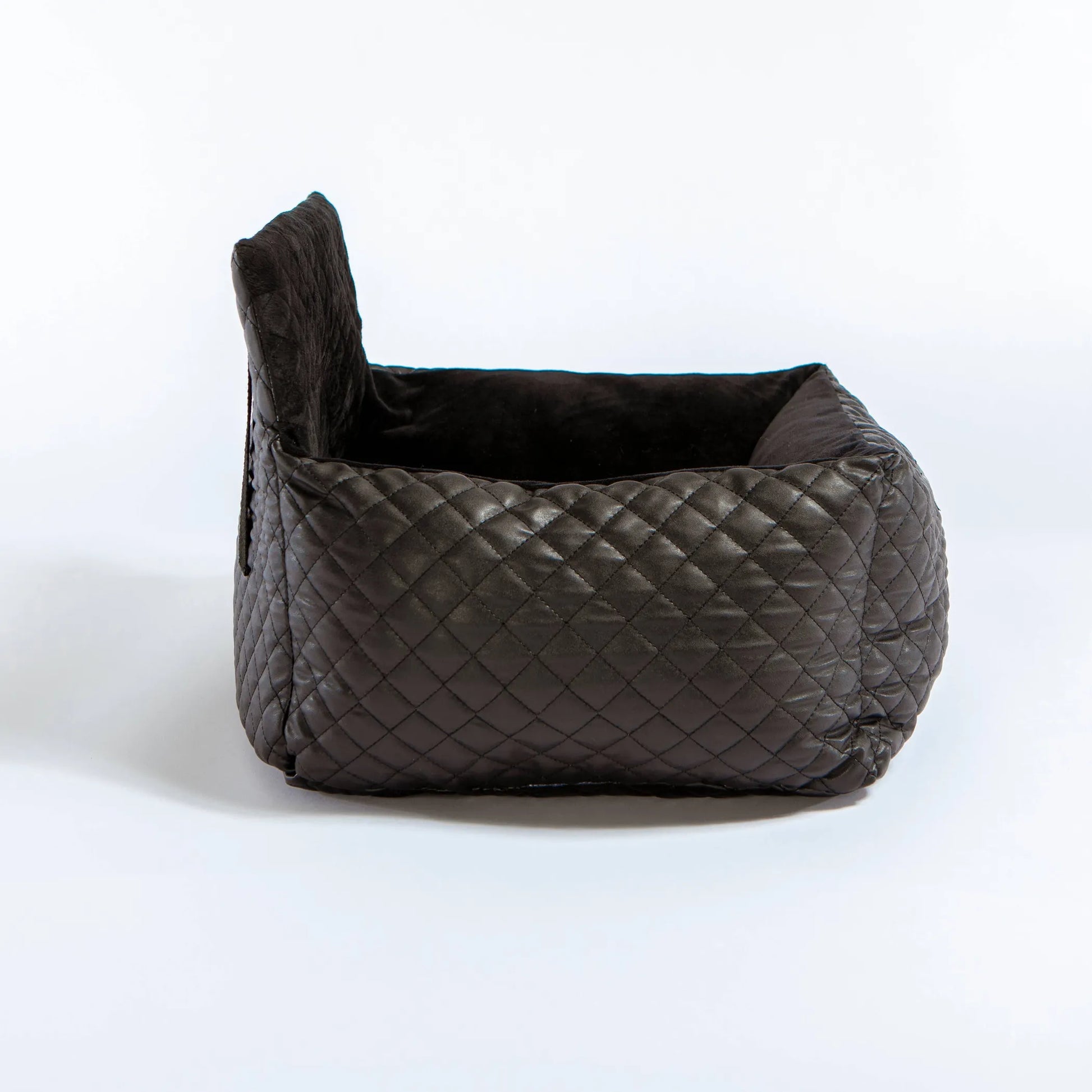NANDOG Car Seat Quilted Vegan Leather BLACK - Your Pet Connection