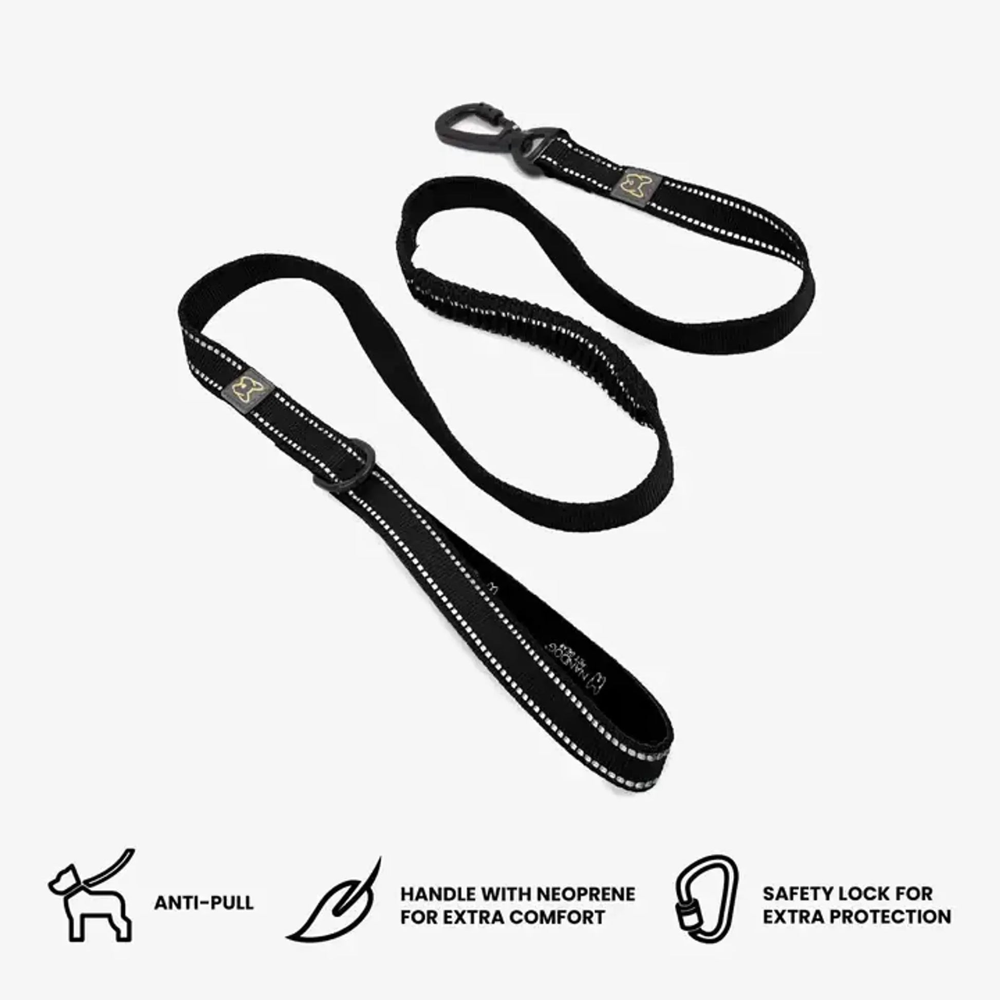 NANDOG Anti-Push Sport Dog Leash With Neoprene Handle - Your Pet Connection