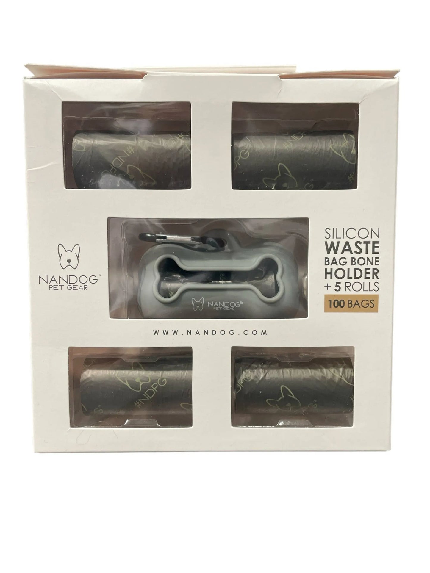NANDOG Silicon Waste Bag Bone Holder Kit +5 Rolls - Your Pet Connection