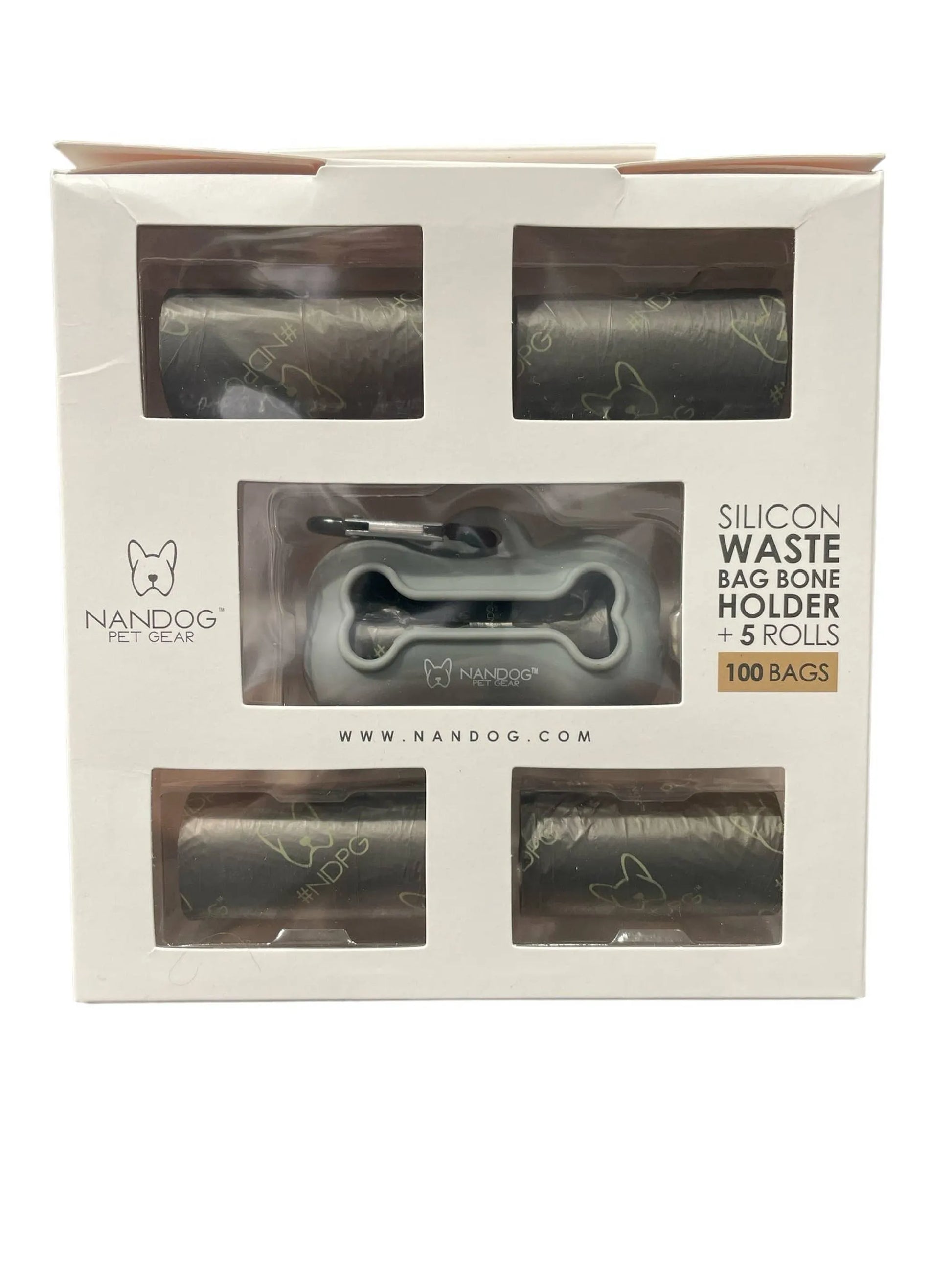 NANDOG Silicon Waste Bag Bone Holder Kit +5 Rolls - Your Pet Connection