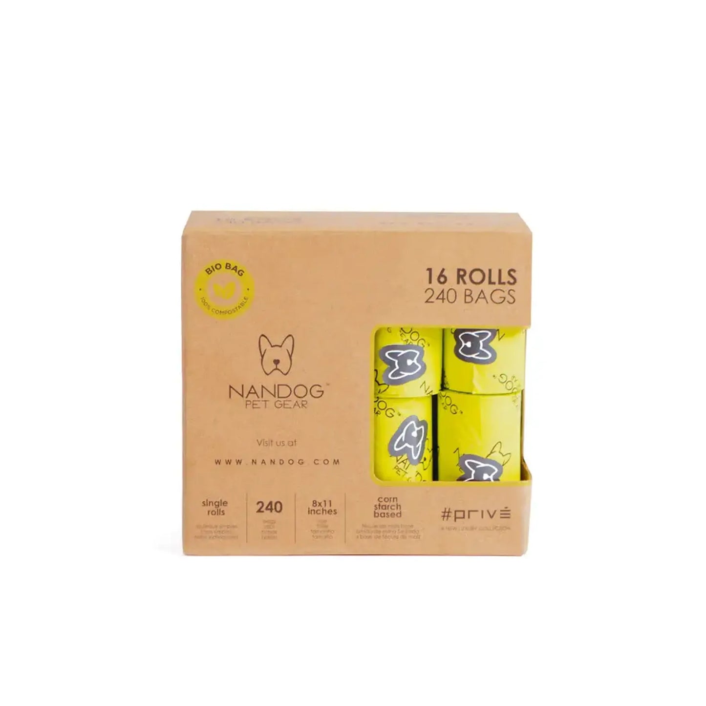 NANDOG 100% Bio Poop Bags - Your Pet Connection