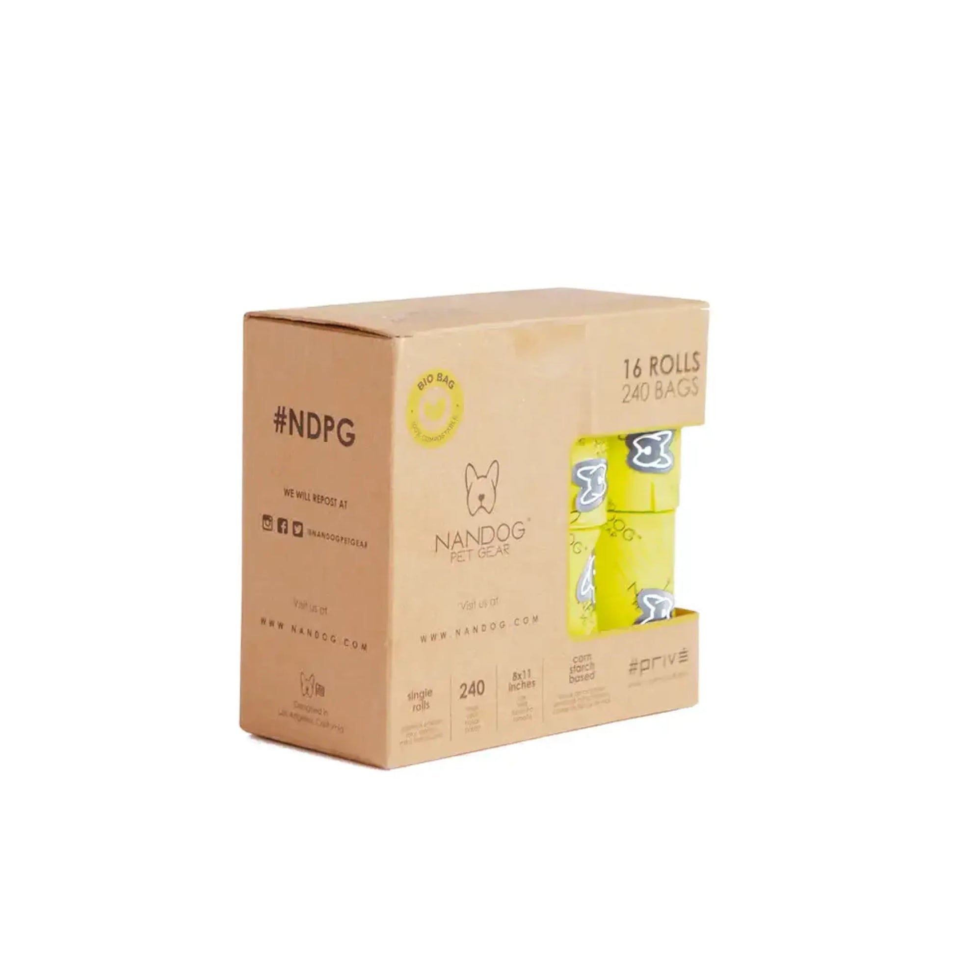 NANDOG 100% Bio Poop Bags - Your Pet Connection