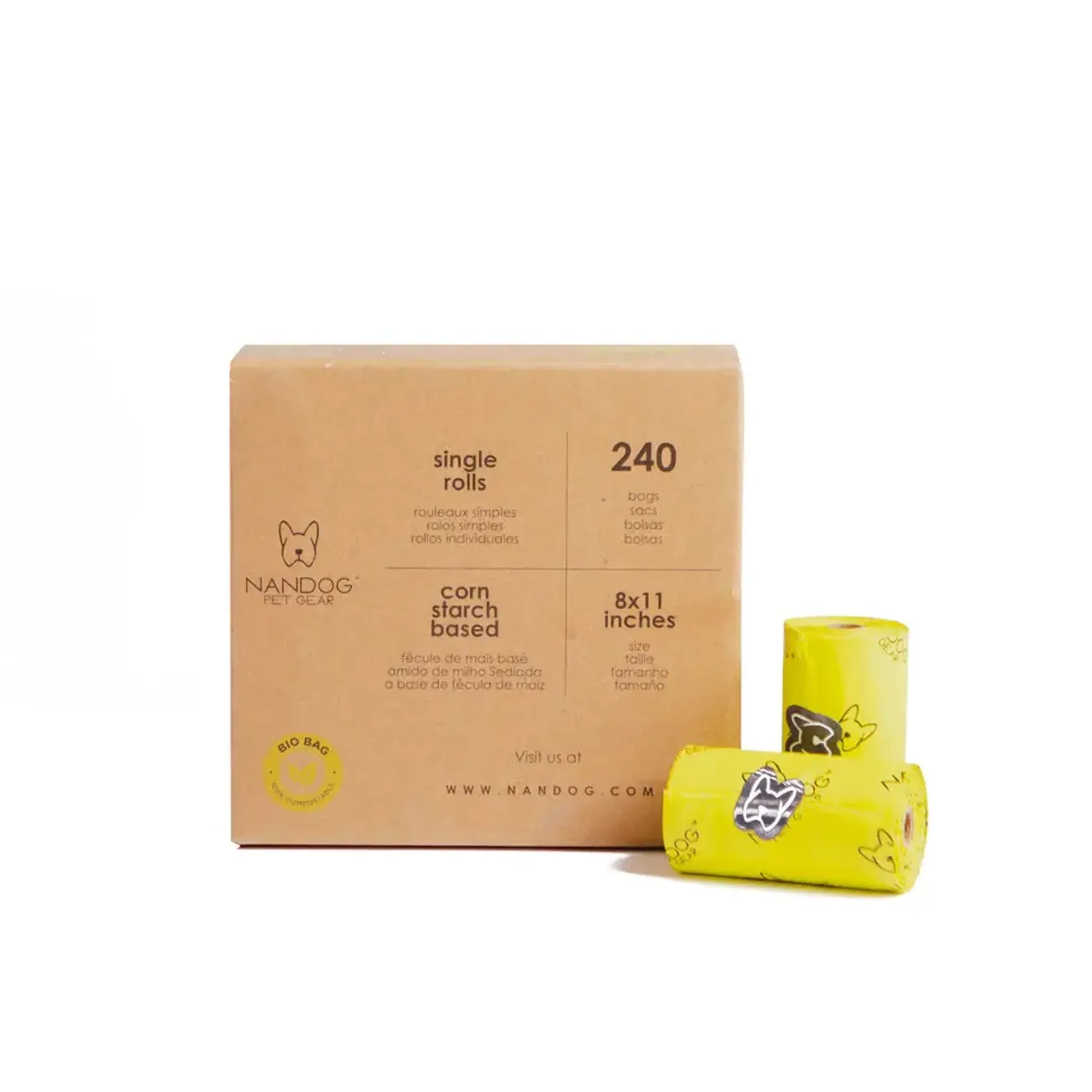 NANDOG 100% Bio Poop Bags - Your Pet Connection
