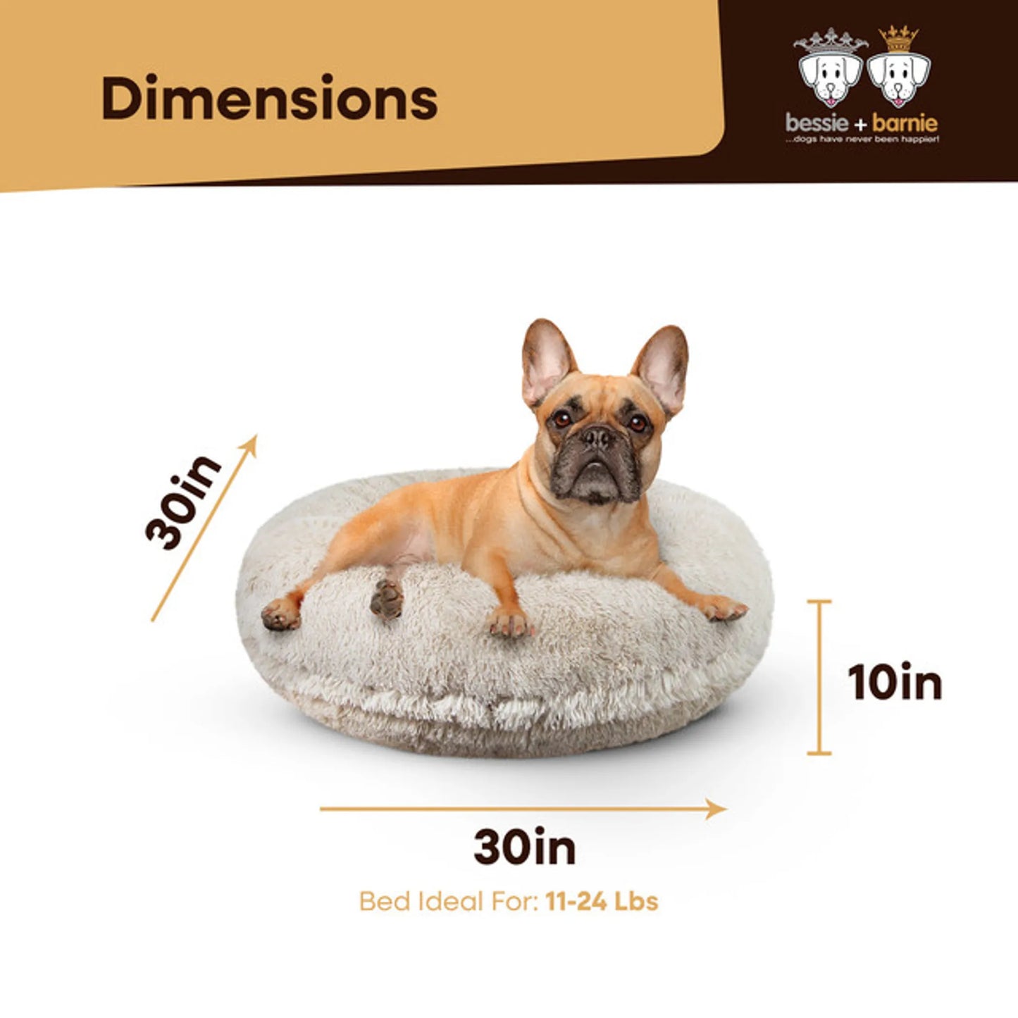 Bagel Bed SM - Blondie - Your Pet Connection