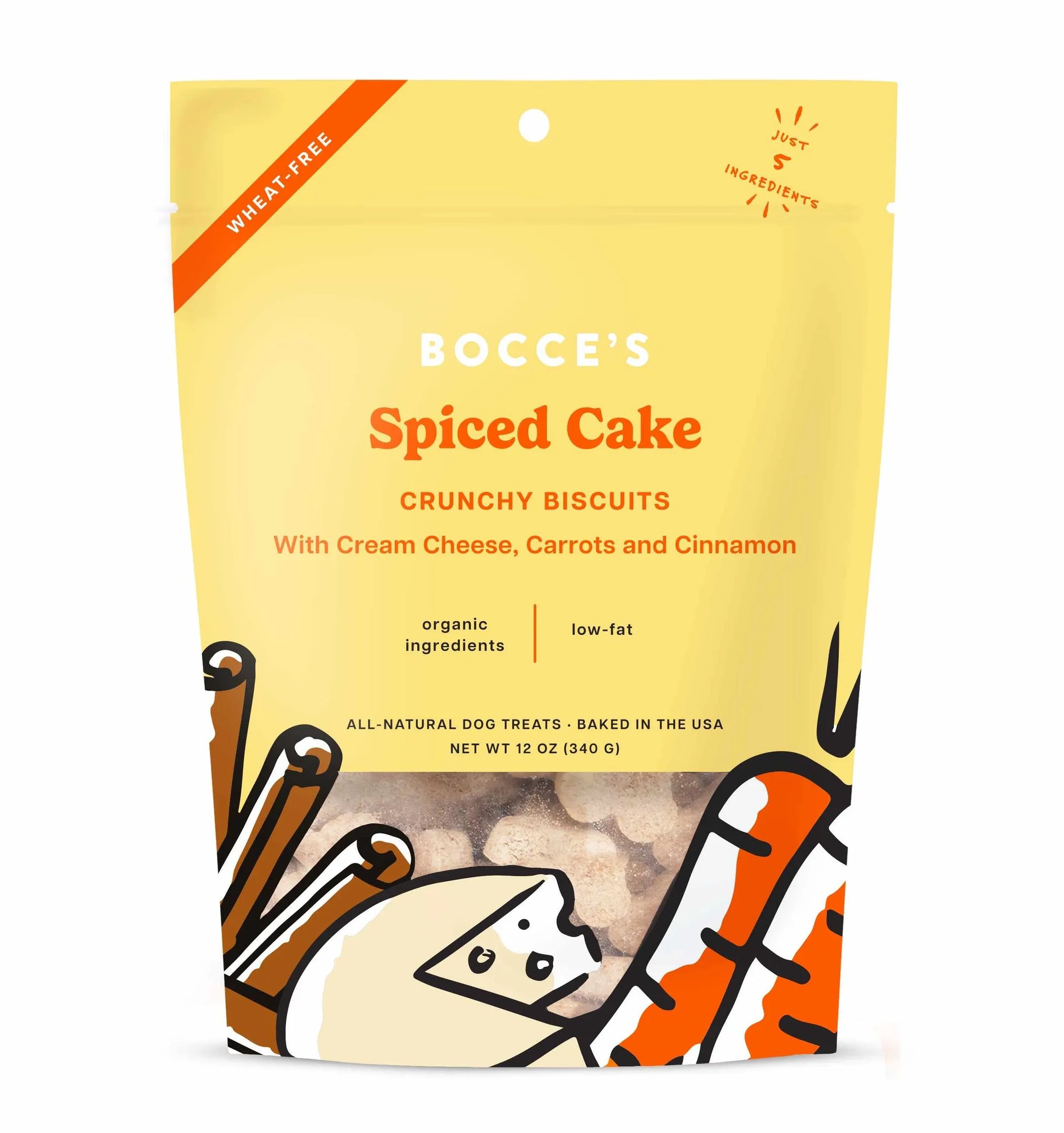 Bocce's Bakery Spiced Cake Small Batch Biscuits Dog Treats 12oz - Your Pet Connection