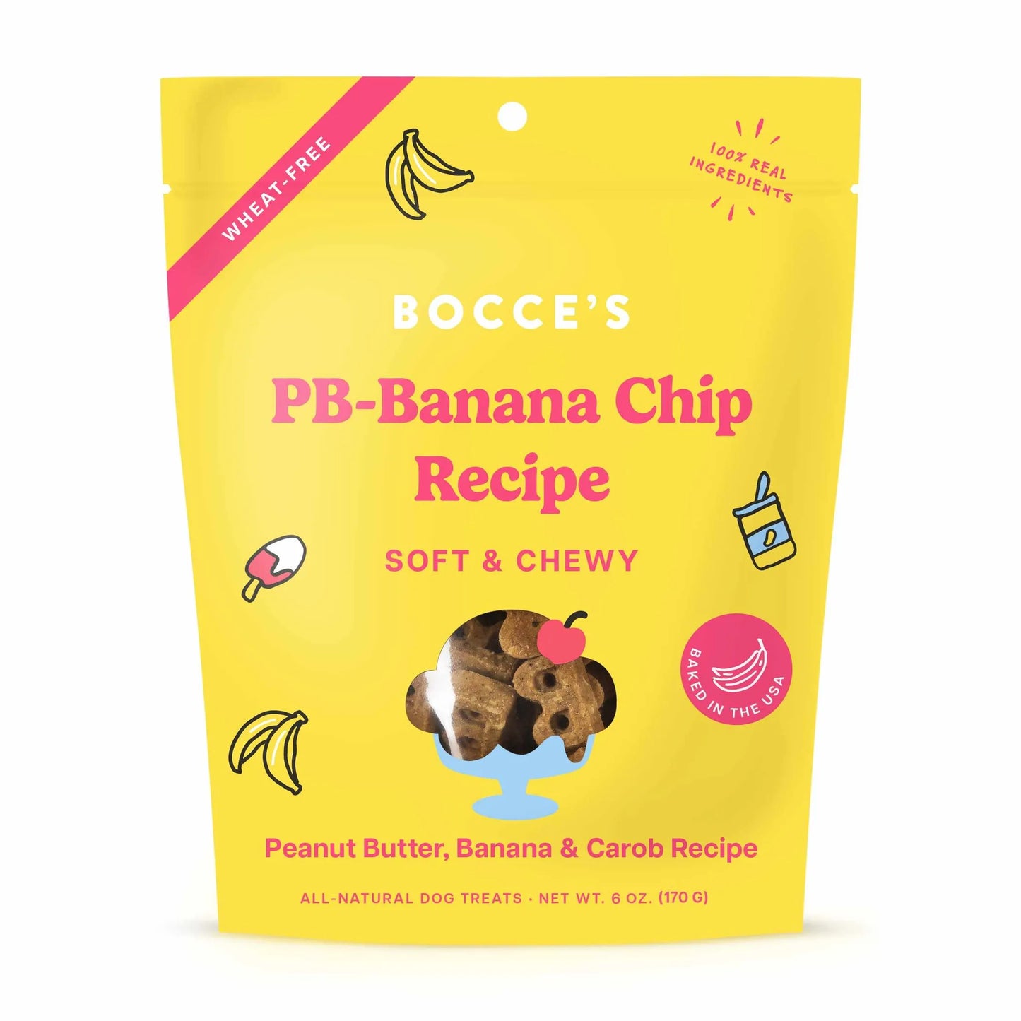 Bocce's Bakery Peanut Butter Banana Soft & Chewy Treats