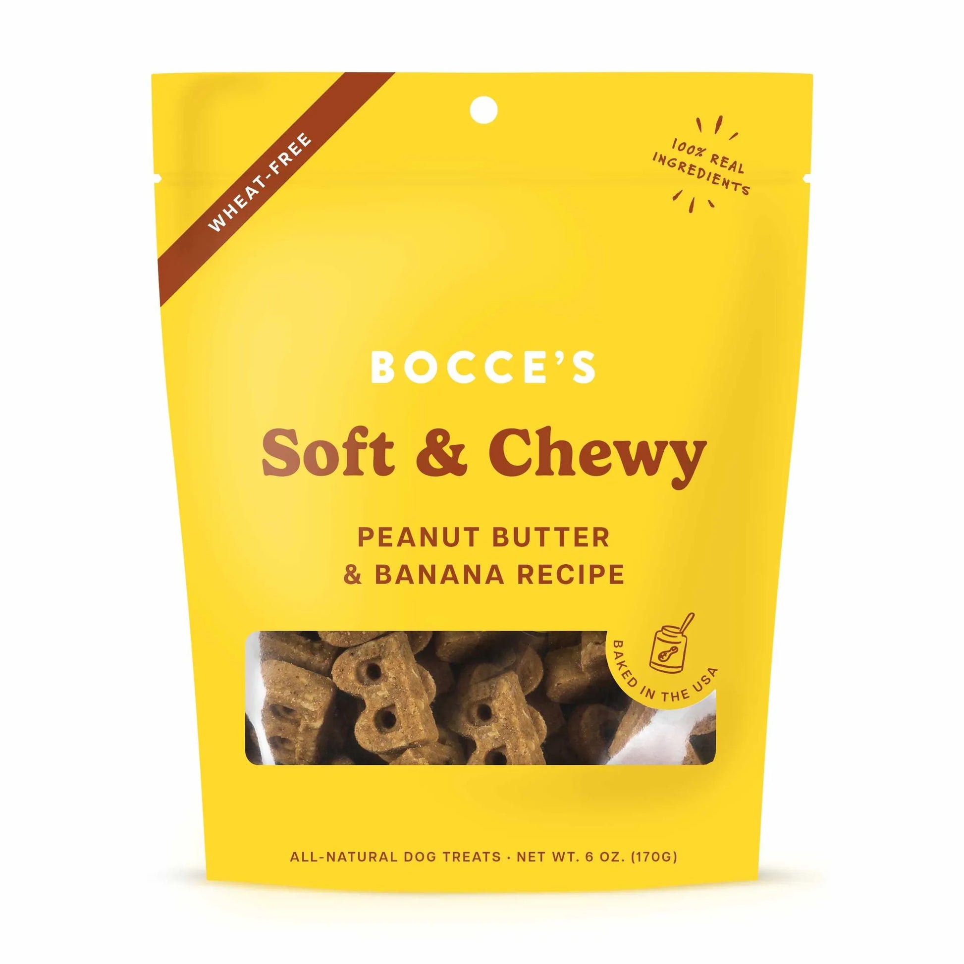 Bocce's Bakery Peanut Butter & Banana Soft & Chewy Dog Treats 6oz - Your Pet Connection