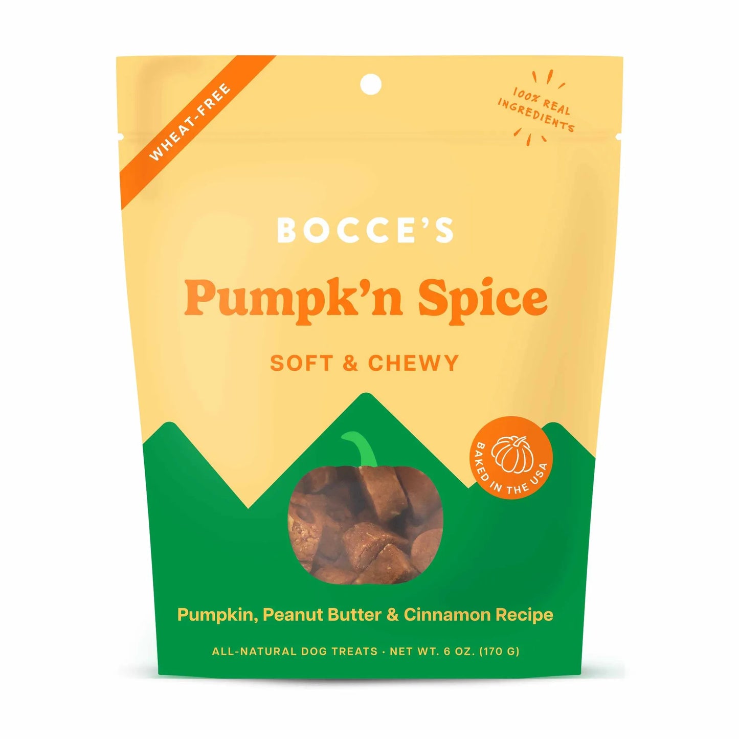 Bocce's Bakery Pumpk'n Spice Soft & Chewy Dog Treats 6oz - Your Pet Connection