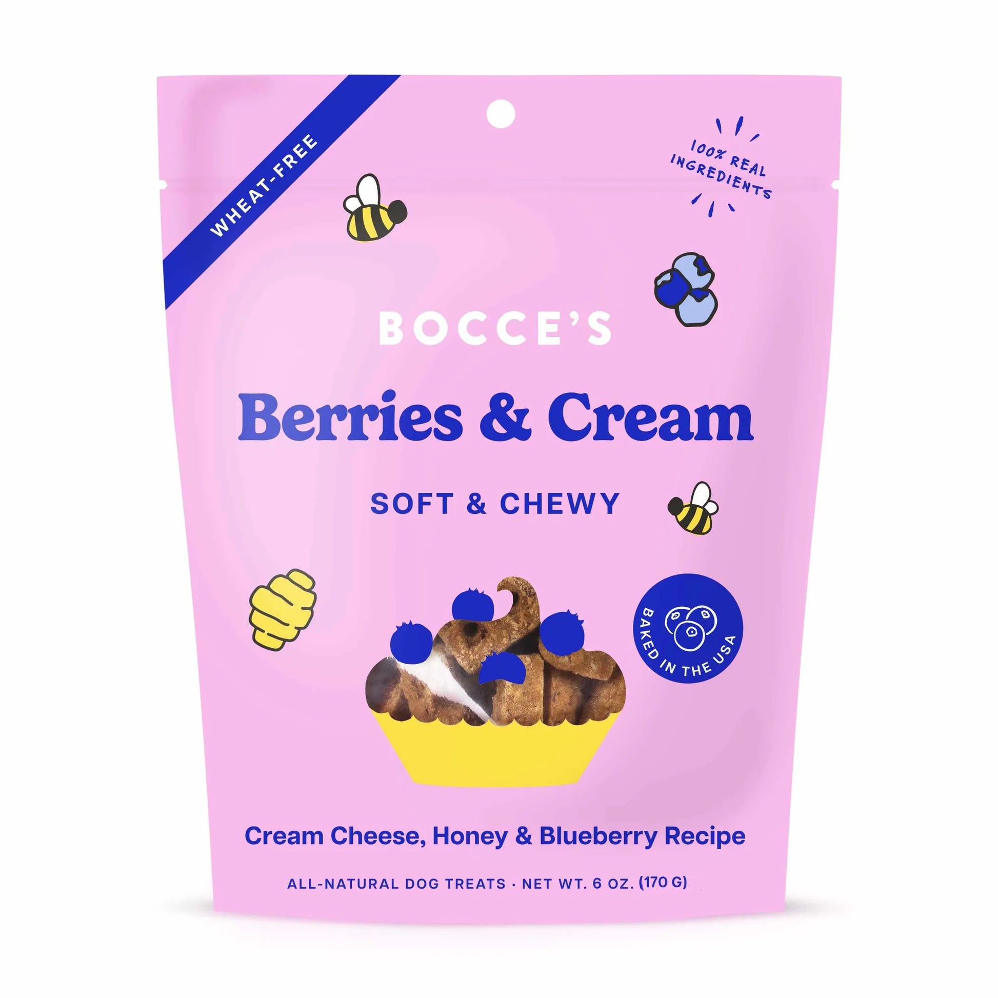 Bocce's Bakery Berries & Cream Soft & Chewy Dog Treats 6oz - Your Pet Connection