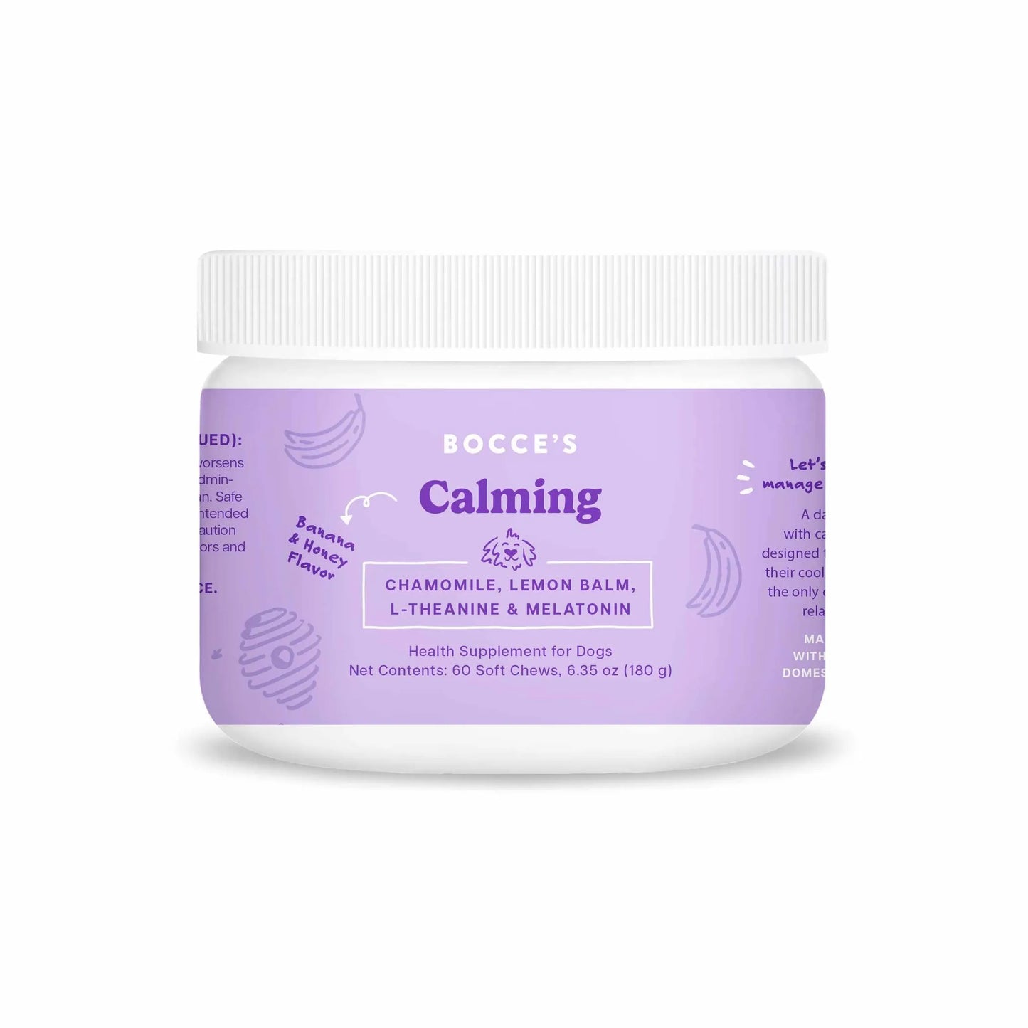 Bocce's Bakery Calming Soft Chew Dog Supplements 60 Count - Your Pet Connection