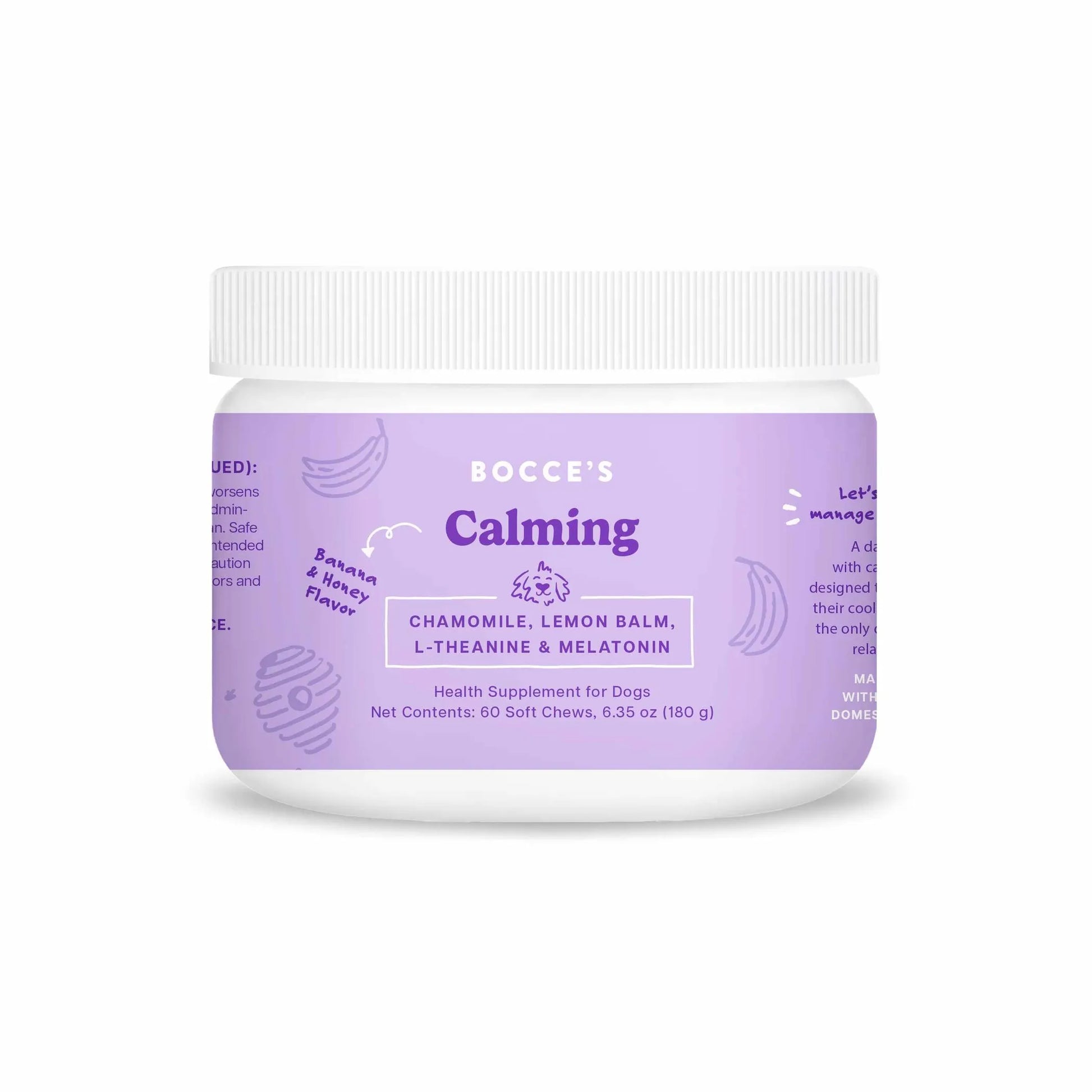 Bocce's Bakery Calming Soft Chew Dog Supplements 60 Count - Your Pet Connection