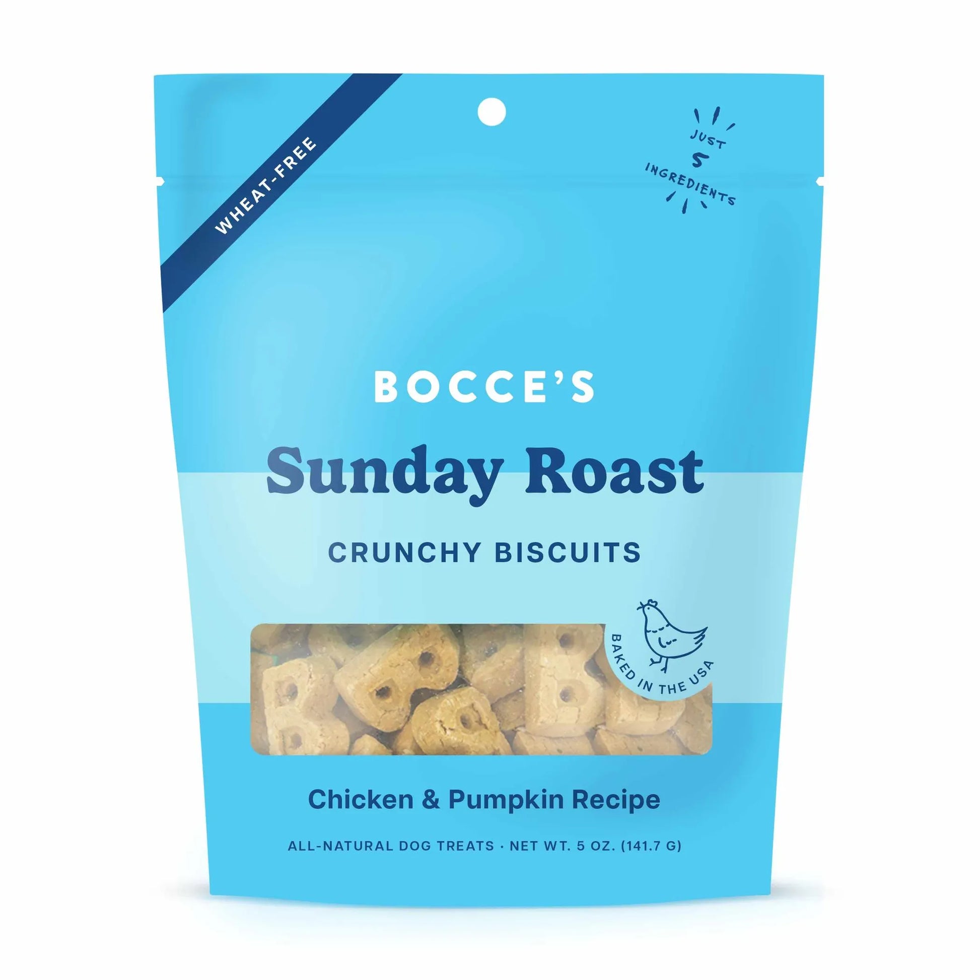 Bocce's Bakery Sunday Roast Biscuit Bags Dog Treats 5oz - Your Pet Connection