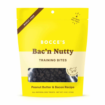 Bocce's Bakery Bac'N Nutty Training Bites Dog Treats 6oz - Your Pet Connection