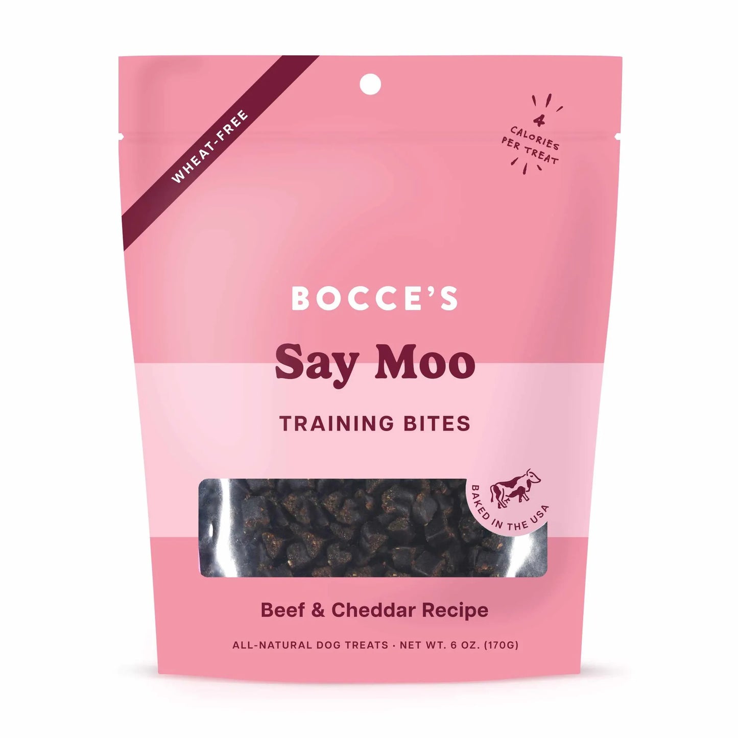 Bocce's Bakery Say MOOOO Training Bites Dog Treats 6oz - Your Pet Connection