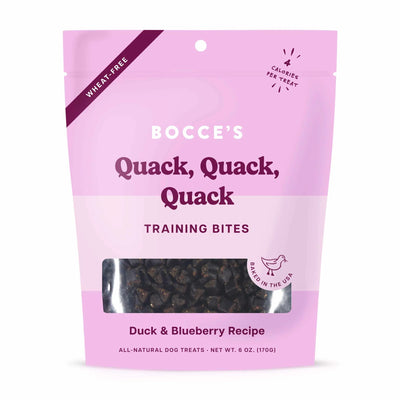 Bocce's Bakery Quack Quack Quack Training Bites Dog Treats 6oz - Your Pet Connection