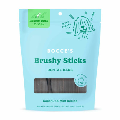Bocce's Bakery Dailies Brushy Sticks Medium Dog Dental Treats 13oz - Your Pet Connection
