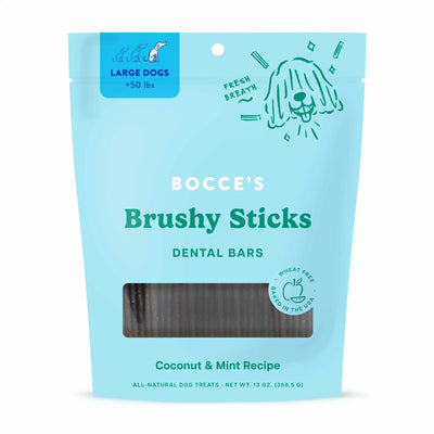 Bocce's Bakery Dailies Brushy Sticks Dog Large Dental Treats 13oz - Your Pet Connection