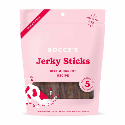 Bocce's Bakery Beef & Carrot Jerky Treats 4 oz.